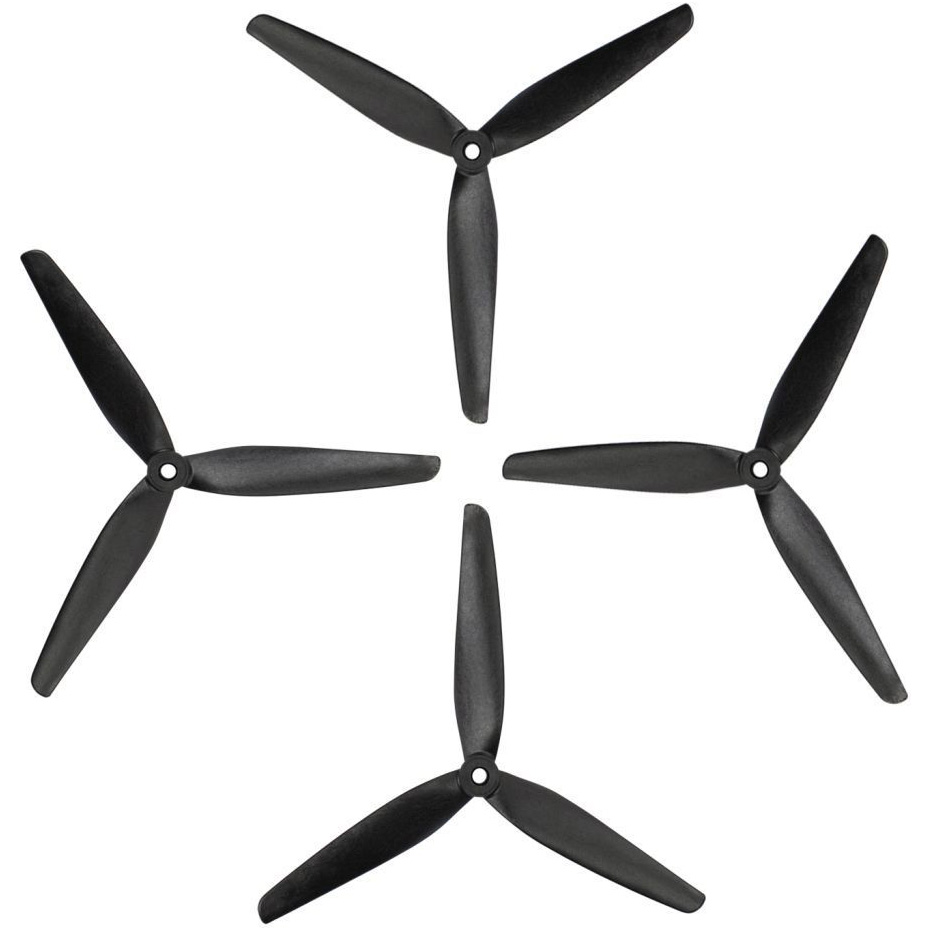 Комплект пропеллеров PROP UA 10x5x3 Carbon Fiber 3-Blade 2СW+2CCW Black (GF10X5)