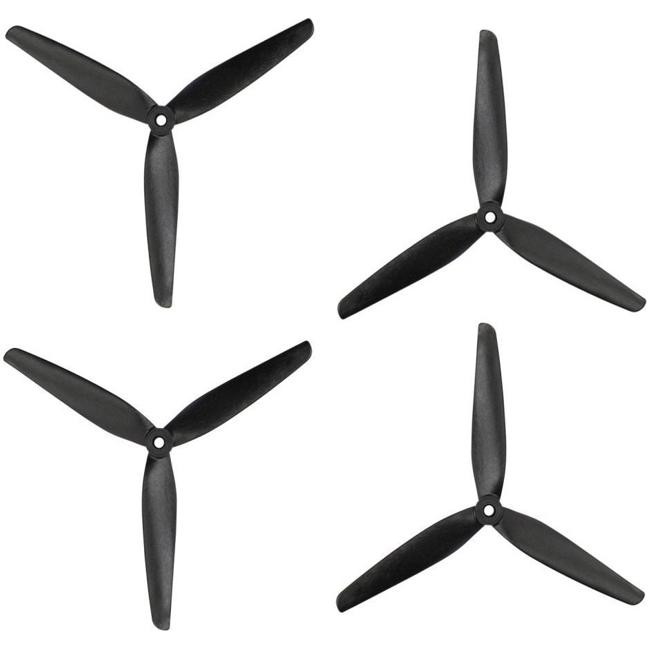 Комплект пропеллеров PROP UA 10x5x3 Carbon Fiber 3-Blade 2СW+2CCW Black (GF10X5)