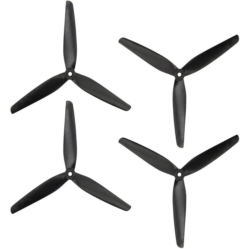Комплект пропелерів PROP UA 10x7x3 Carbon Fiber 3-Blade 2СW+2CCW Black (CF10X7)