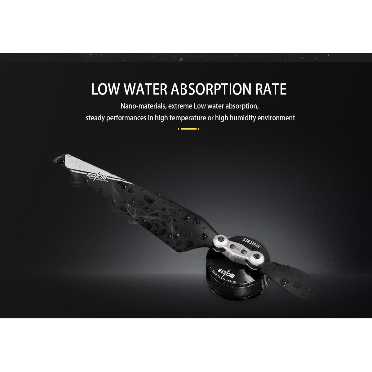 Комплект пропелерів EOLO CN17x6.2 2-Blade Foldable 1СW+1CCW Black
