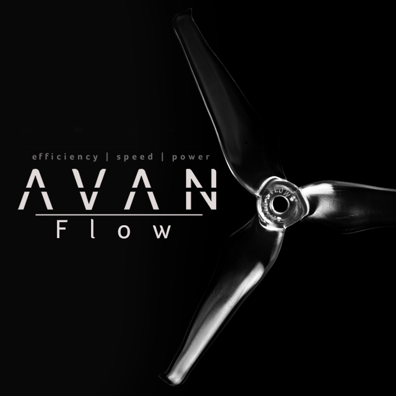 Комплект пропелерів EMAX Avan Flow 5x4.3x3 3-Blade 2СW+2CCW Red