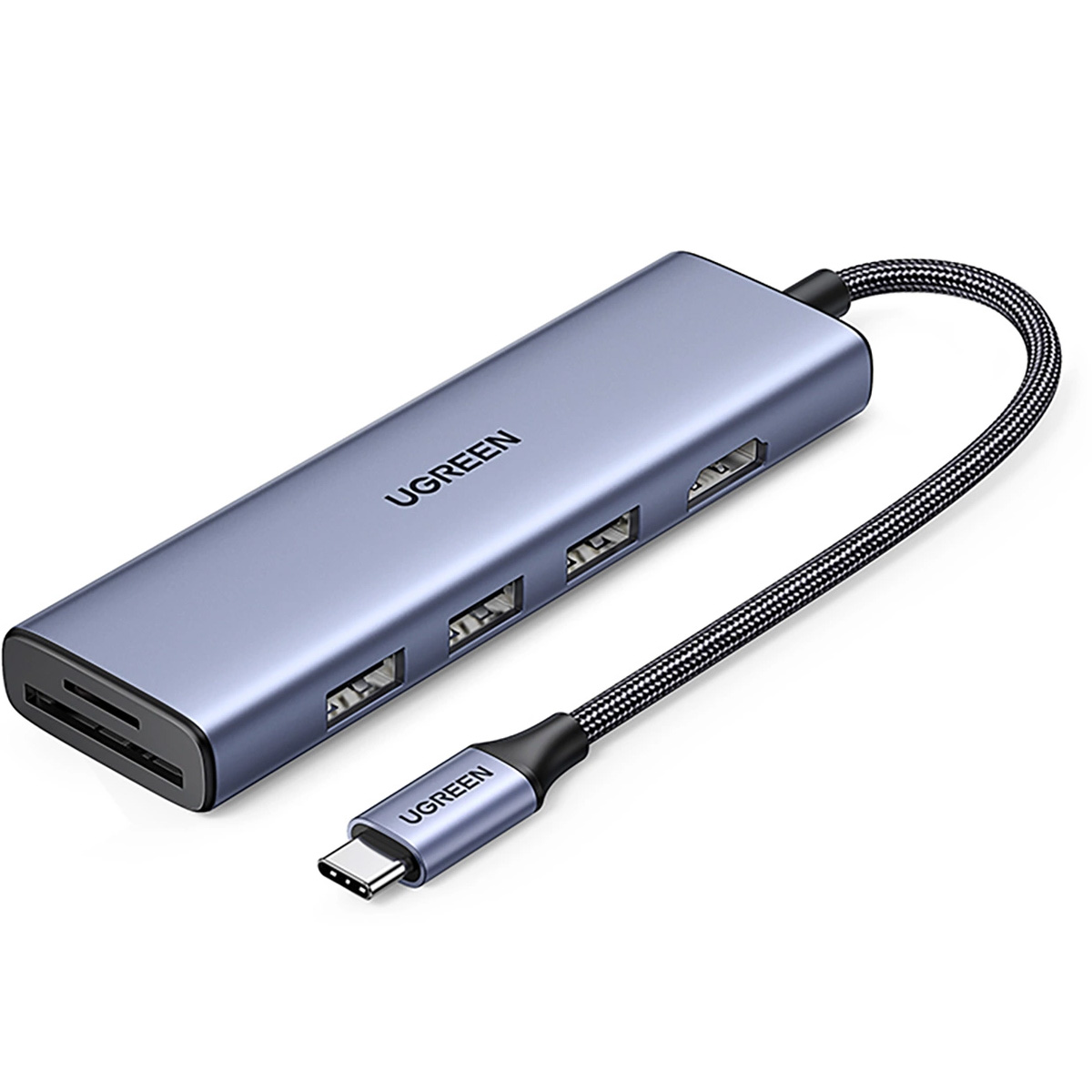 Порт-реплікатор UGREEN CM511 6-in-1 USB-C Multifunction Adapter with 4K HDMI (20956A)