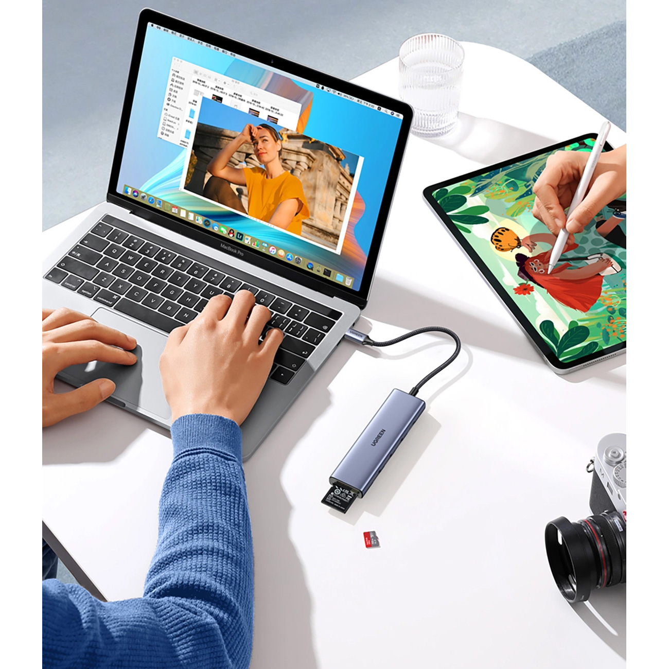 Порт-реплікатор UGREEN CM511 6-in-1 USB-C Multifunction Adapter with 4K HDMI (20956A)