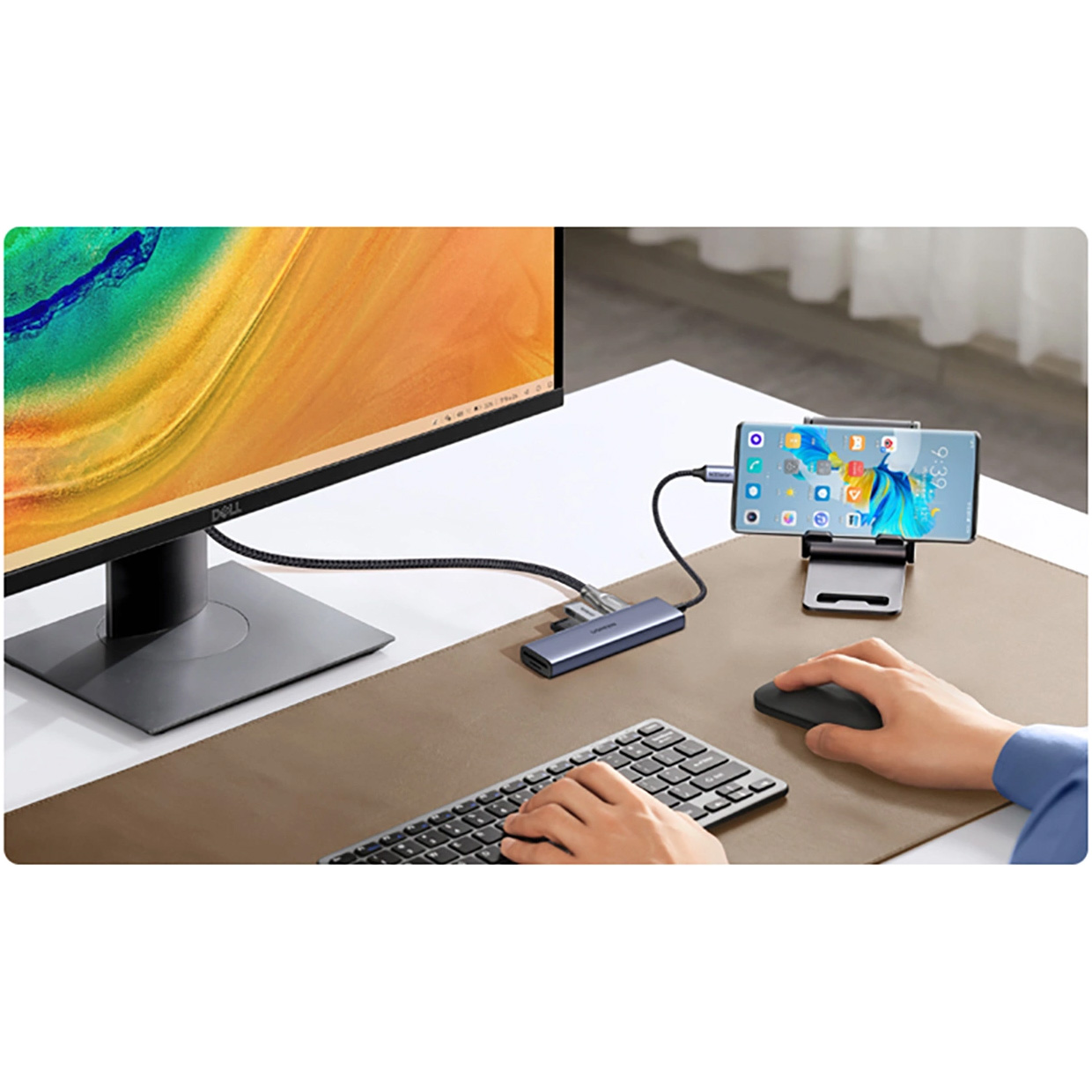 Порт-реплікатор UGREEN CM511 6-in-1 USB-C Multifunction Adapter with 4K HDMI (20956A)