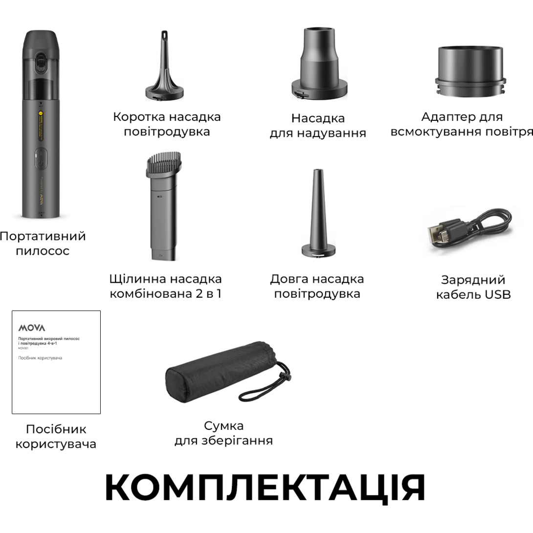 Пилосос акумуляторний MOVA Portable Vortex