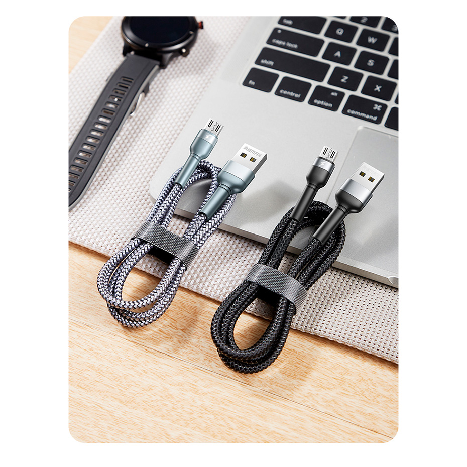 Кабель REMAX Jany USB-A to Micro-USB 1м Silver (RC-124M)