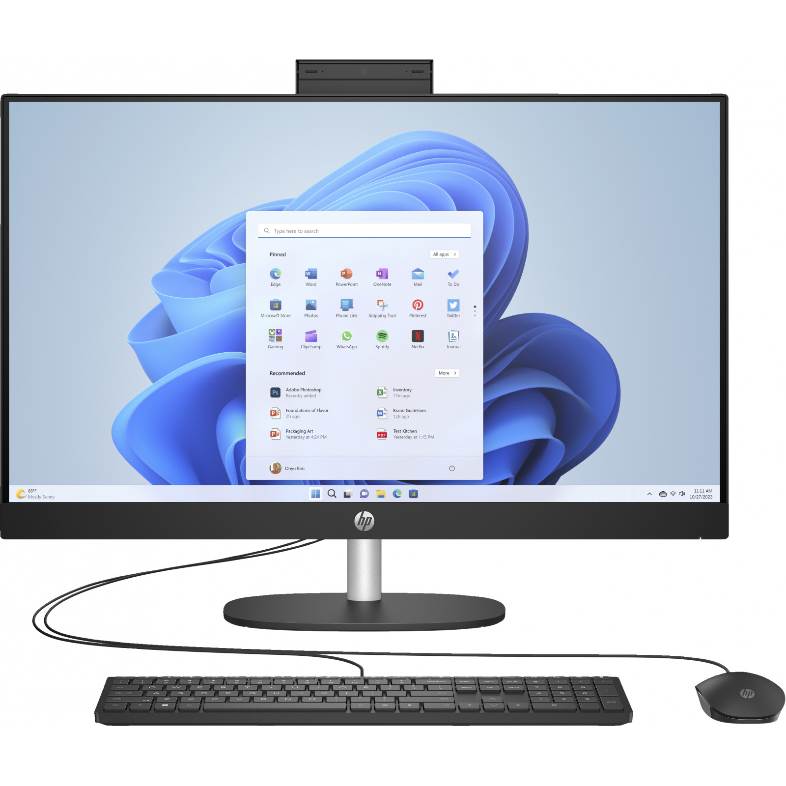 Моноблок HP 27-cr1005ua Jet Black (D3MU2EA)