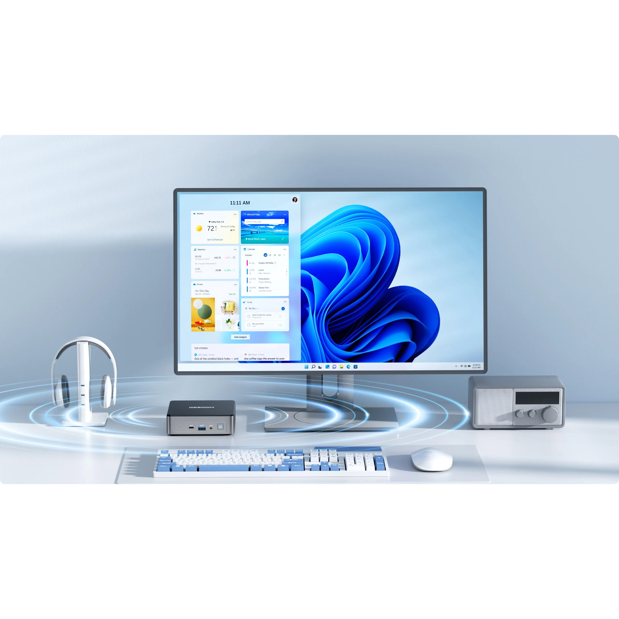 Неттоп GEEKOM Mini Air12 (G7505 2GHz/8GB/SSD 512GB/WF6/BT/W11P) (GMAIR12PT7505 -8512-EU)