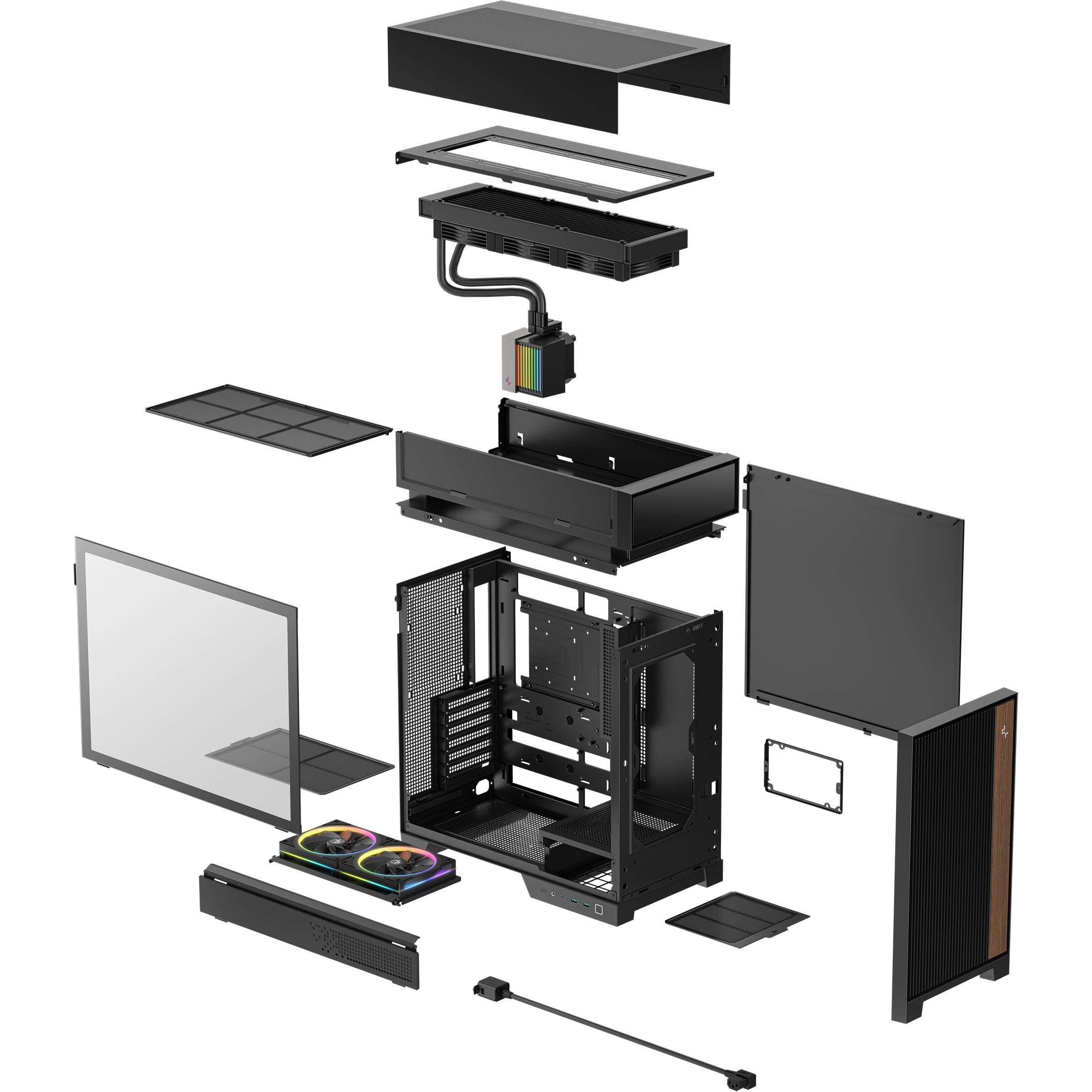 Корпус DEEPCOOL CL6600 Black (R-CL6600-BKNNA0-G-1)