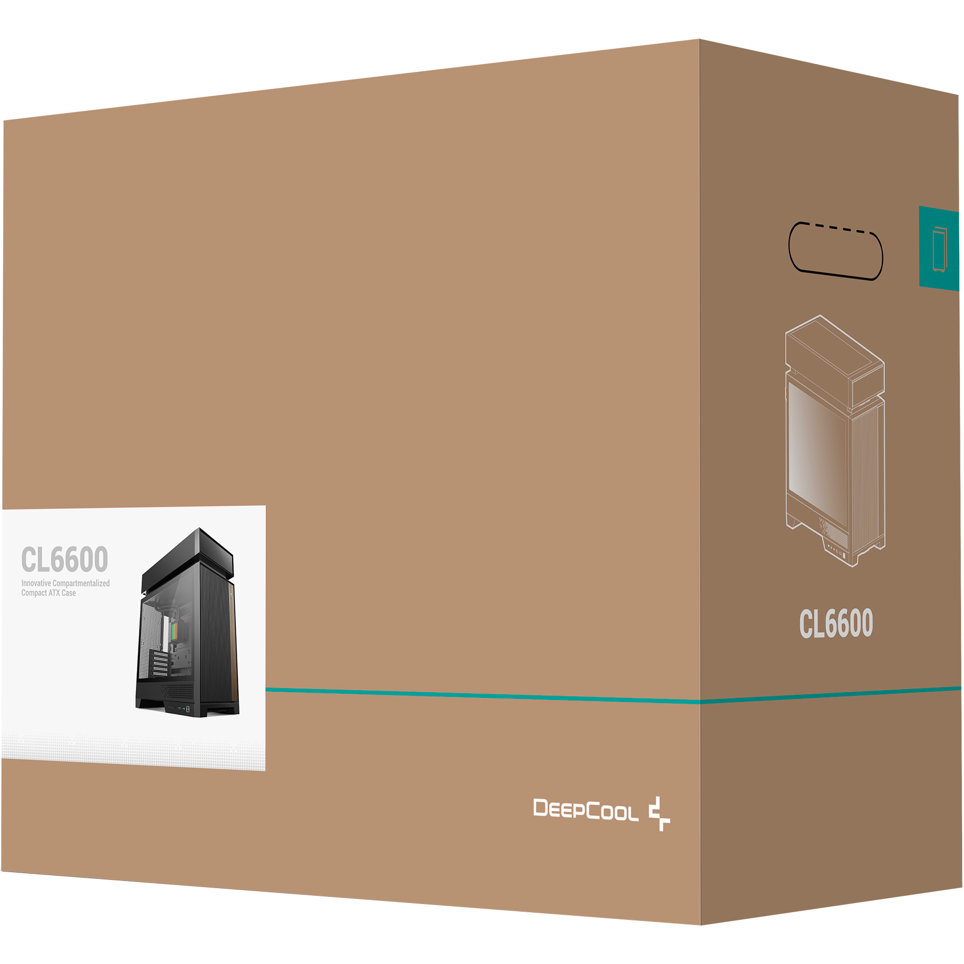 Корпус DEEPCOOL CL6600 Black (R-CL6600-BKNNA0-G-1)