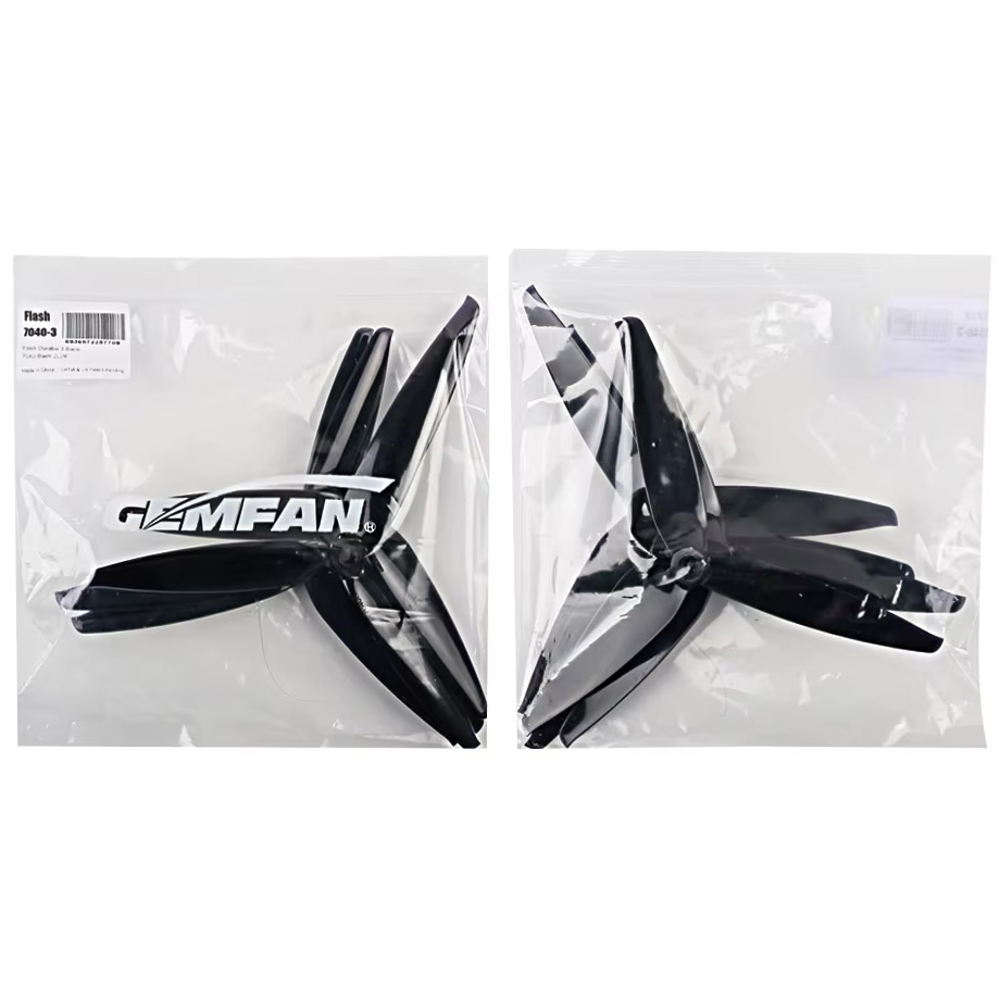 Комплект пропеллеров GEMFAN Flash 7040 3-Blade 2СW+2CCW Black (GF-7040)