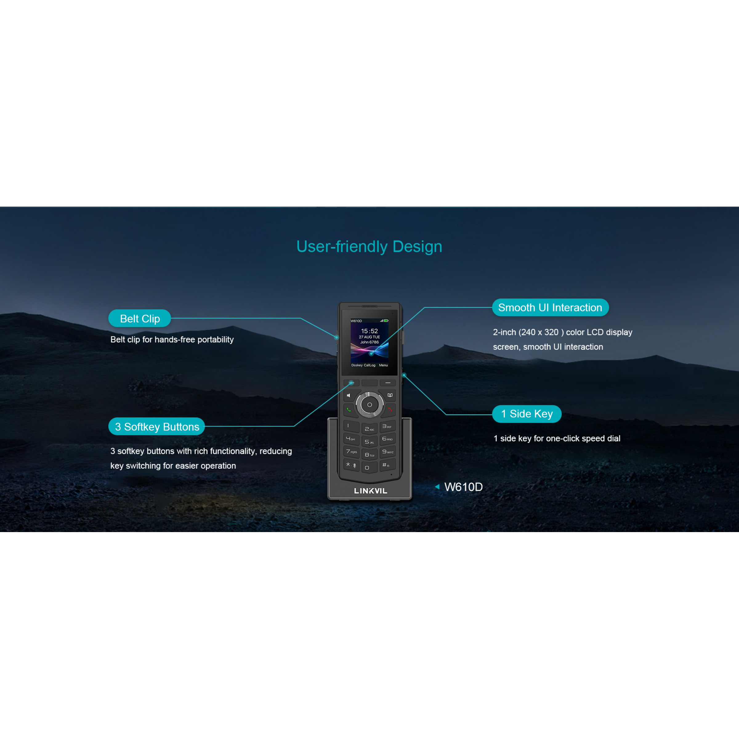 IP-телефон DECT FANVIL W710P DECT Phone System (W710D+W610D)