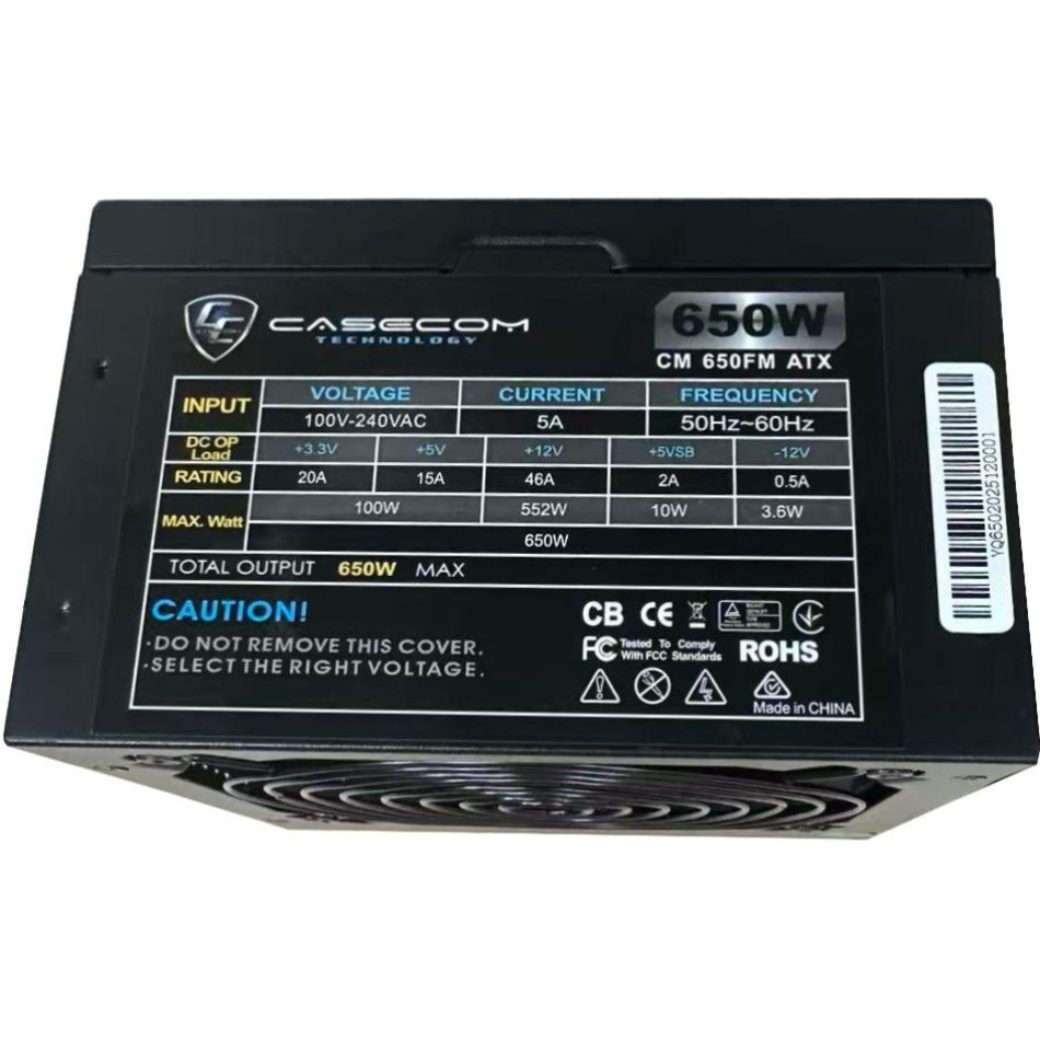 Блок питания 120W CASECOM CM-650FM