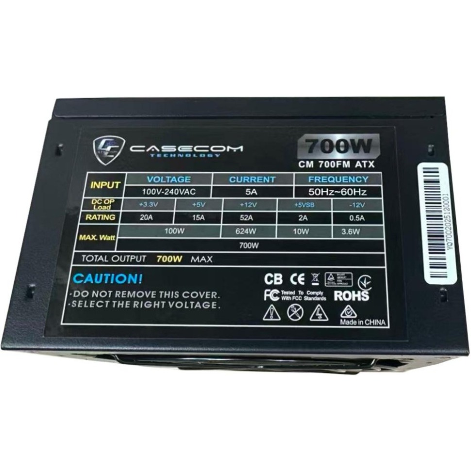 Блок питания 700W CASECOM CM-700FM