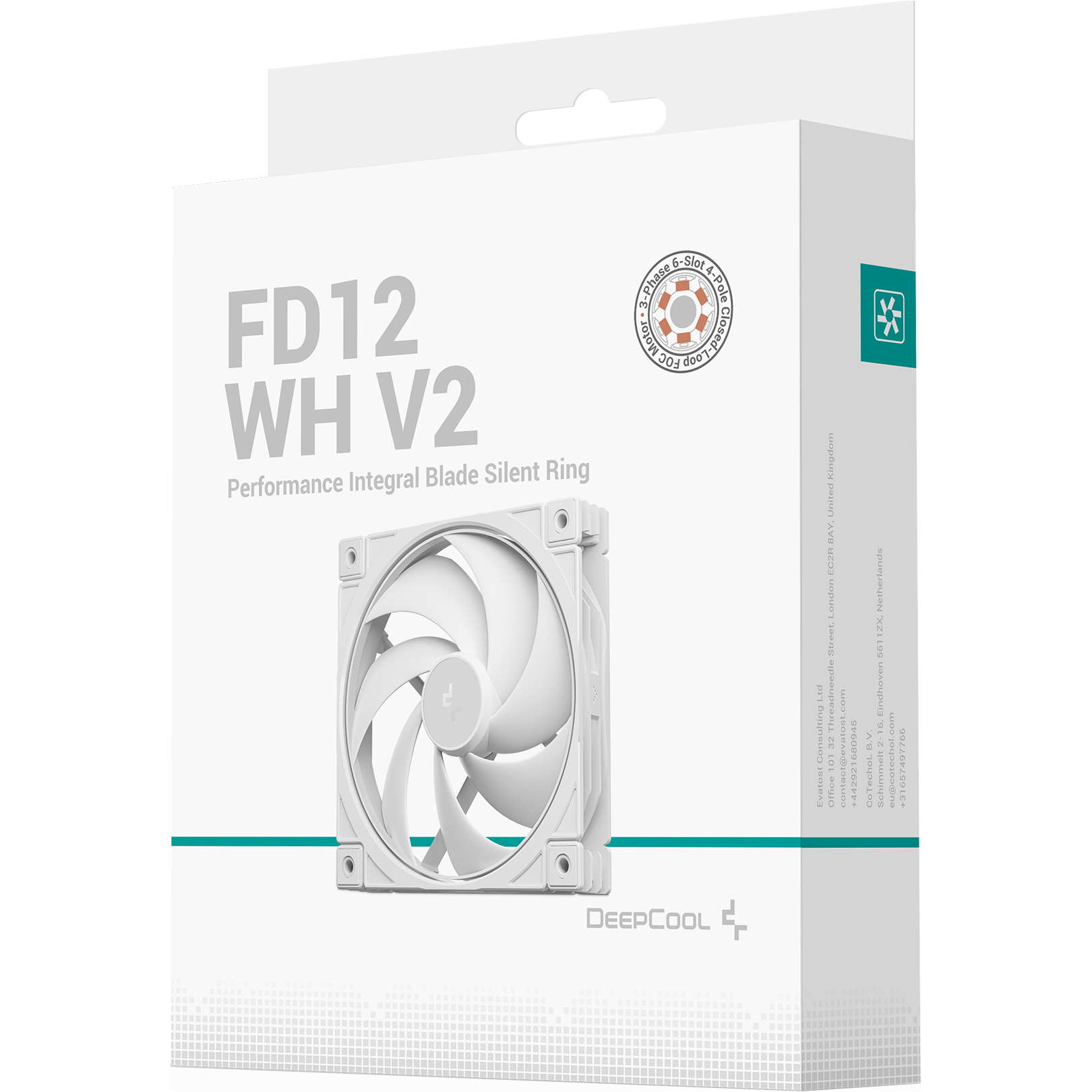 Вентилятор DEEPCOOL FD12 V2 White (R-FD12V2-WHNPN1-G)