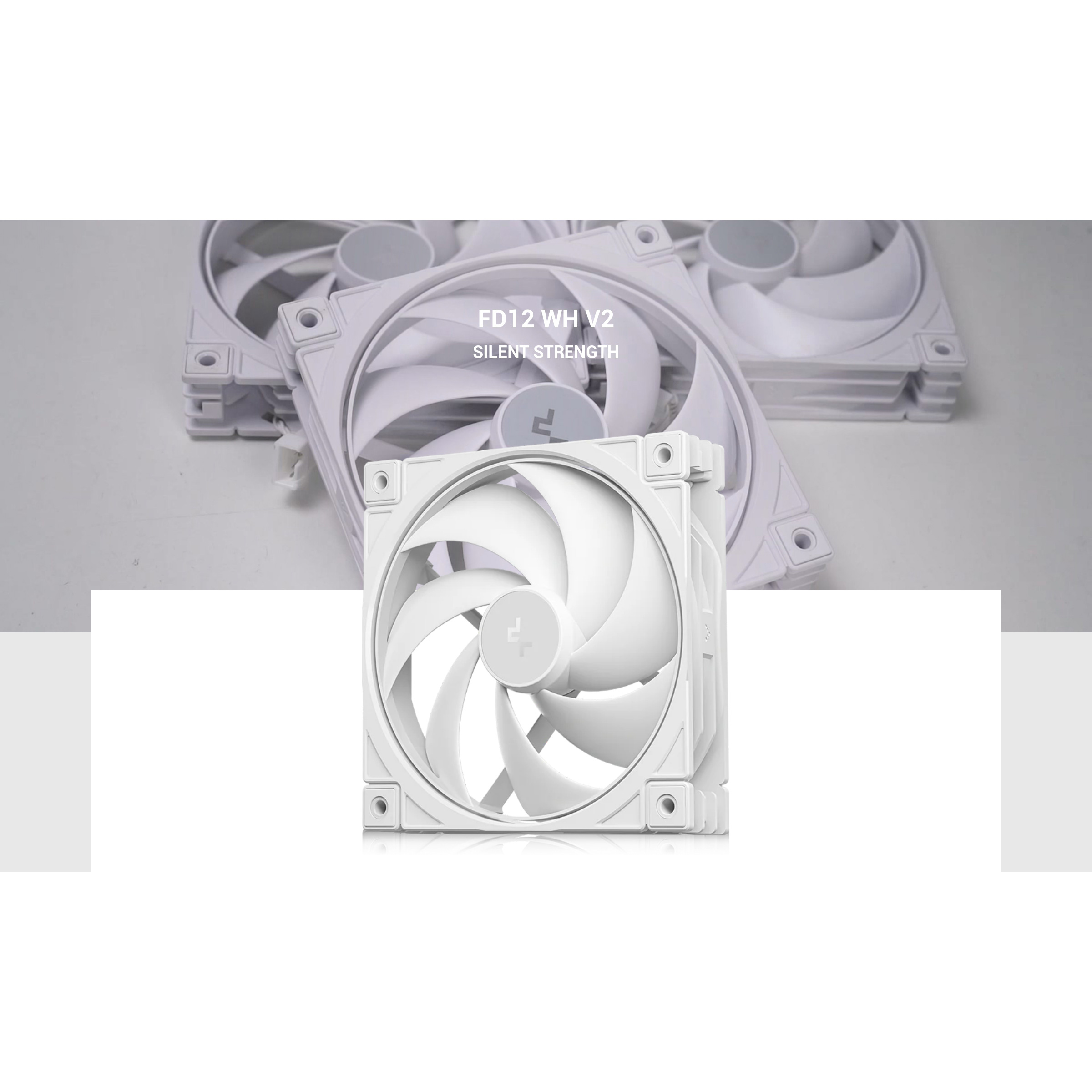 Вентилятор DEEPCOOL FD12 V2 White (R-FD12V2-WHNPN1-G)