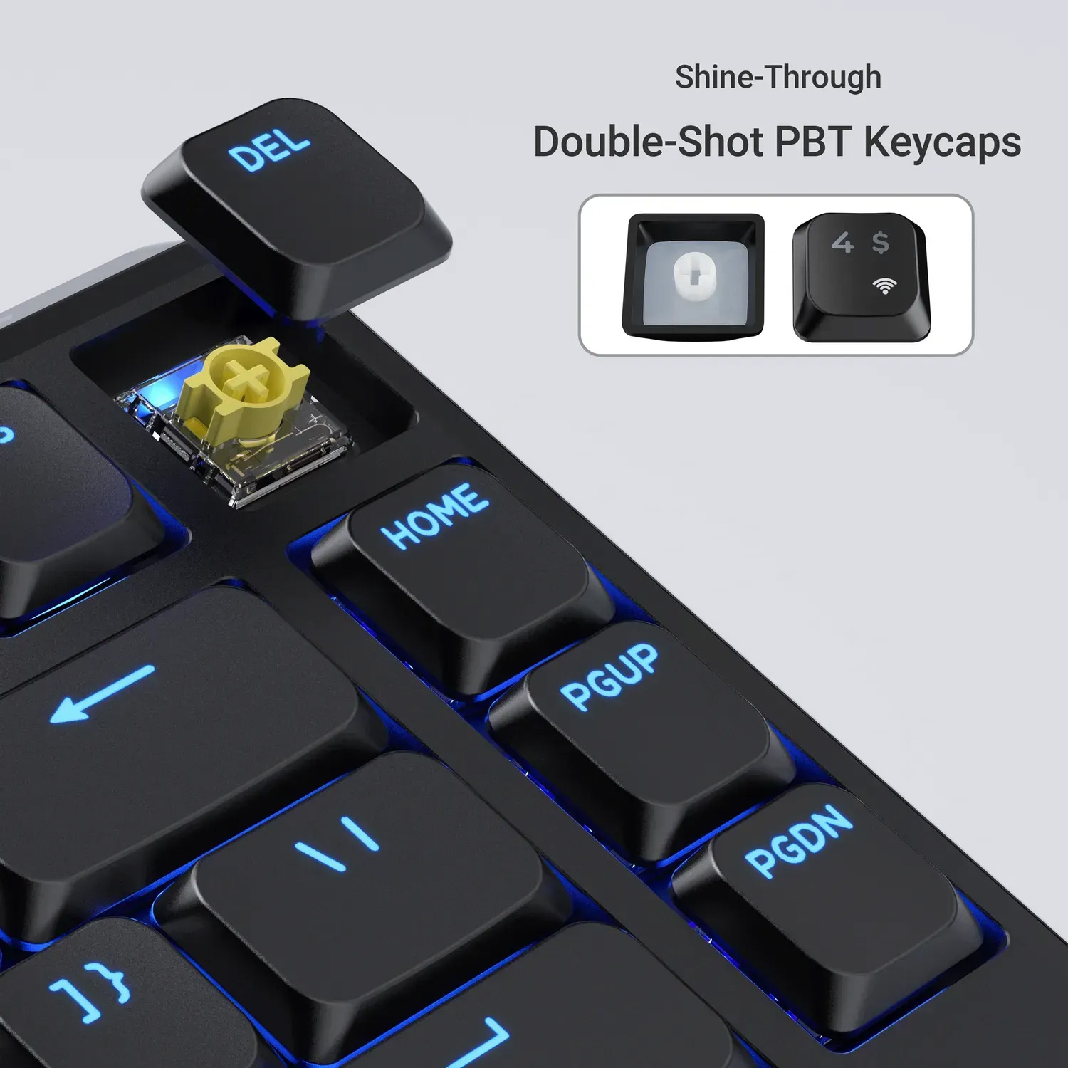 Клавіатура бездротова KEYCHRON J1 K Pro Banana Switch Black