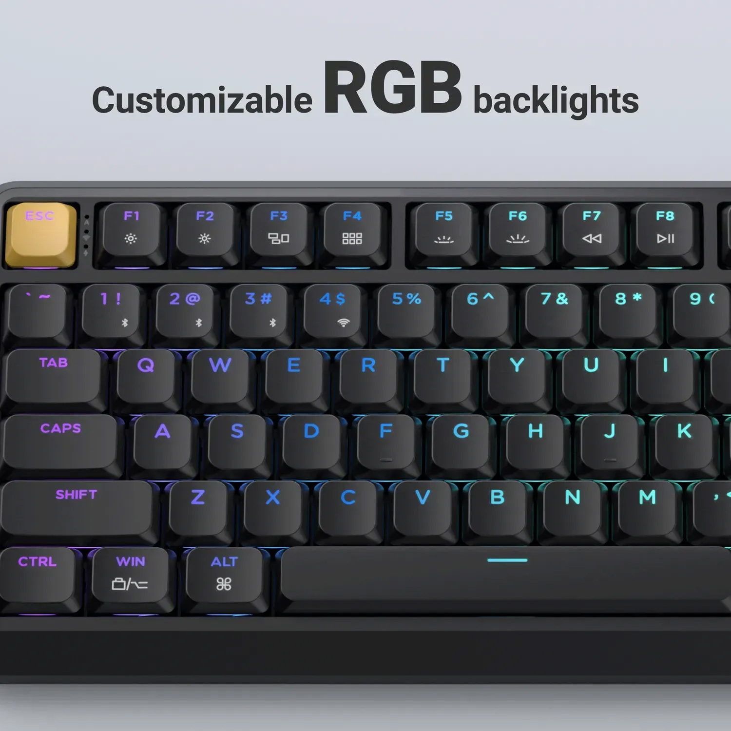 Клавіатура бездротова KEYCHRON J1 K Pro Banana Switch Black