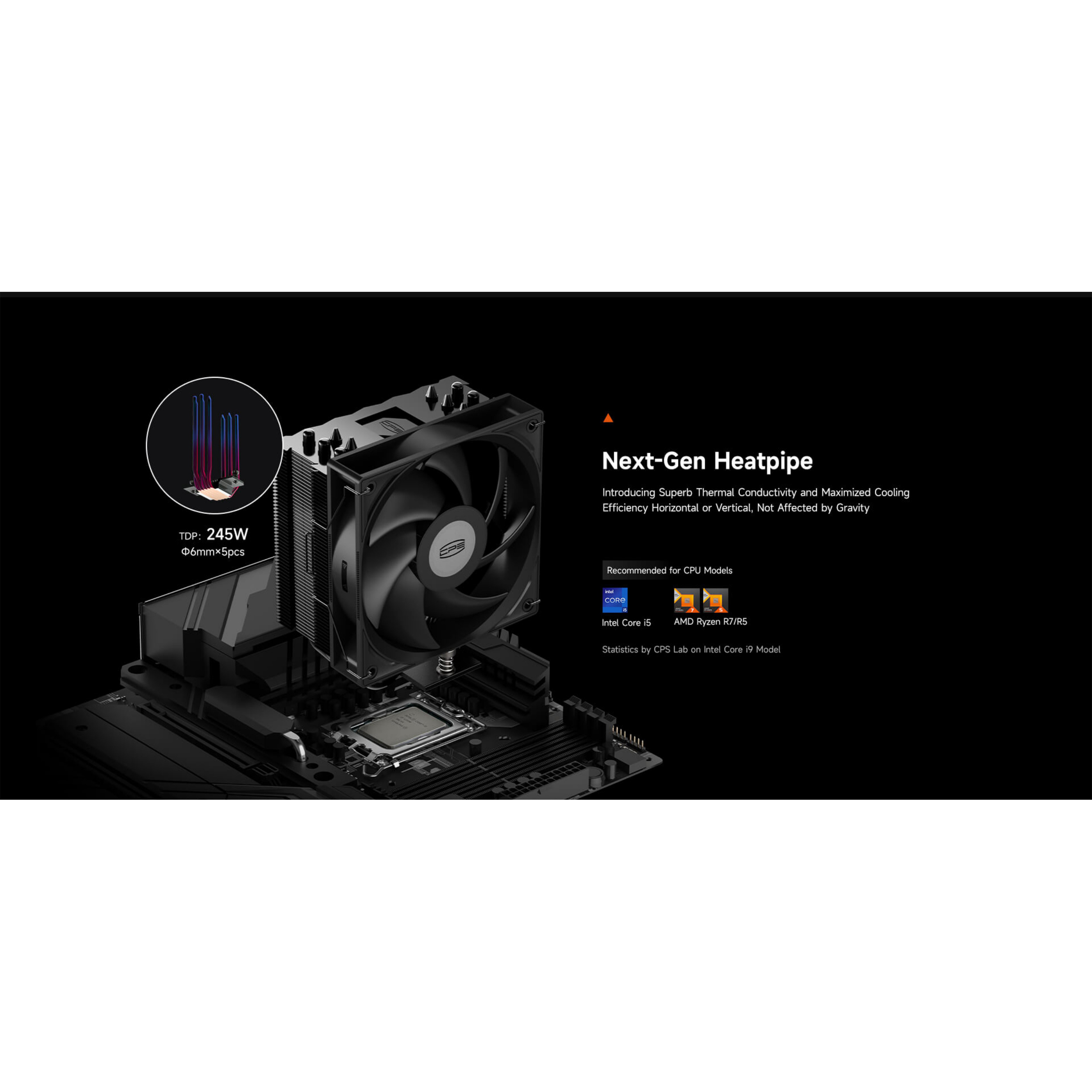 Кулер для процесора PCCOOLER RT500 Black (RT500-BKNWXX-GL)