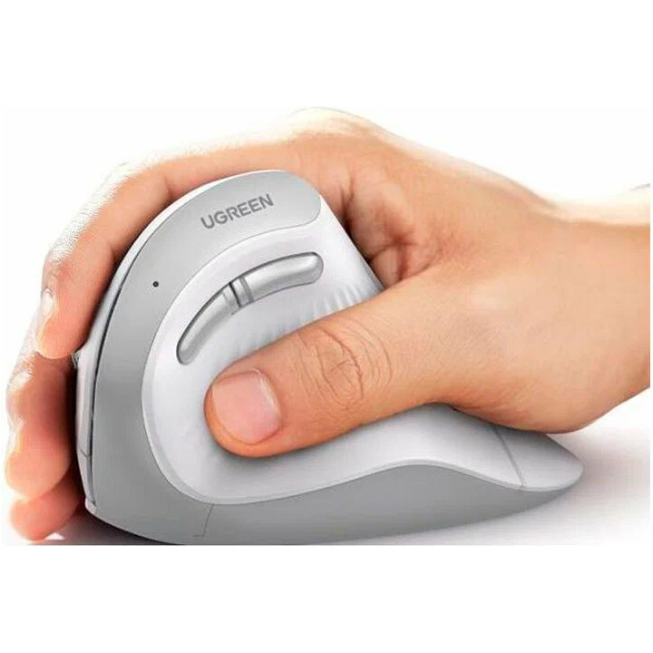 Вертикальна миша UGREEN MU008 Vertical Ergonomic White (45759)