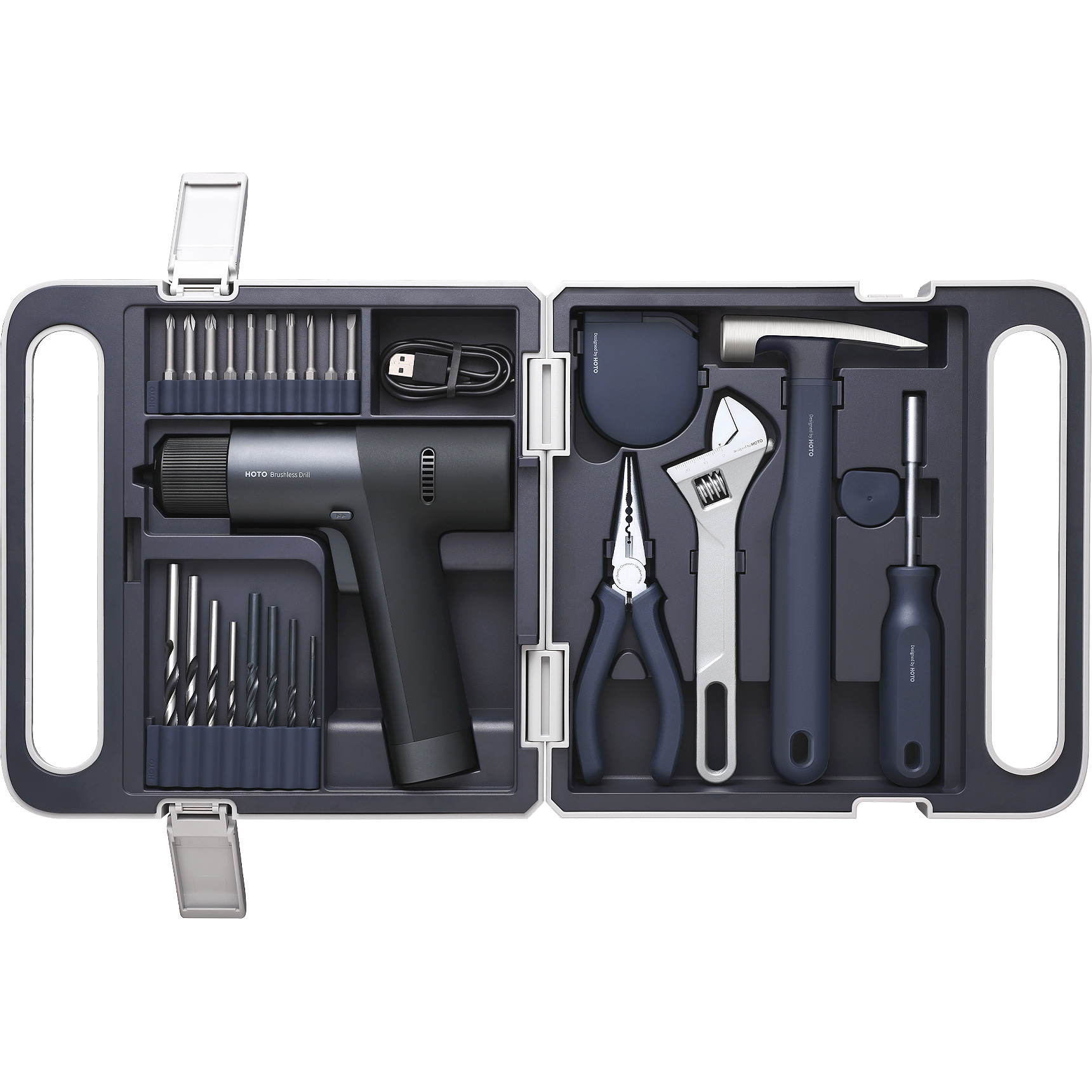 Набір інструментів HOTO Brushless Drill Tool Set 25пр (QWDZGJ001)