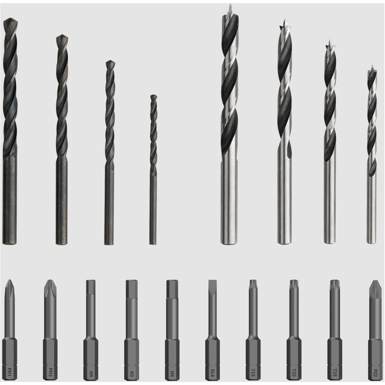 Набір інструментів HOTO Brushless Drill Tool Set 25пр (QWDZGJ001)