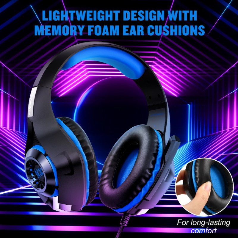Навушники геймерскі KOTION EACH GS400 Black/Blue
