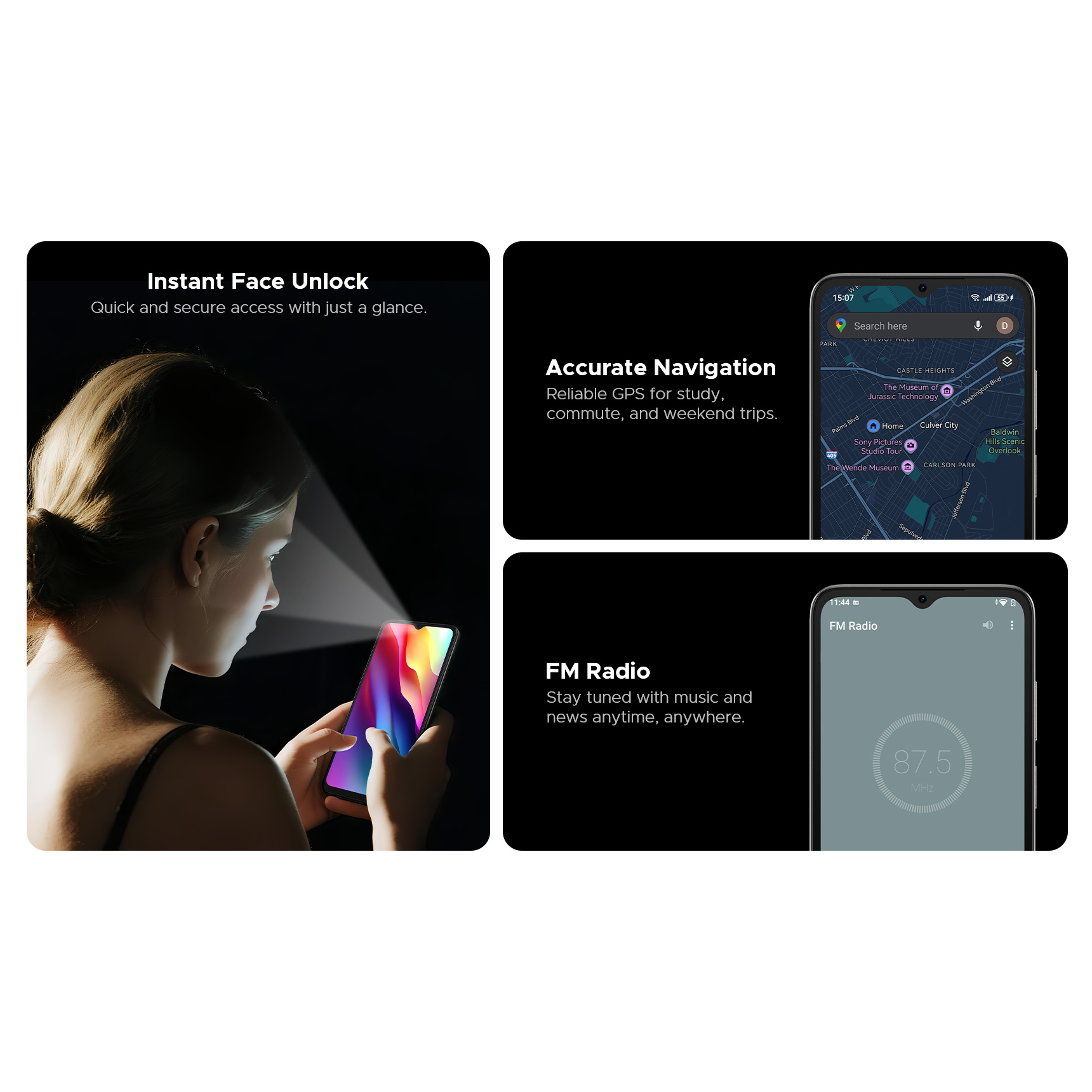 Смартфон DOOGEE Note 56 3/64GB Midnight Black (6923740289143)