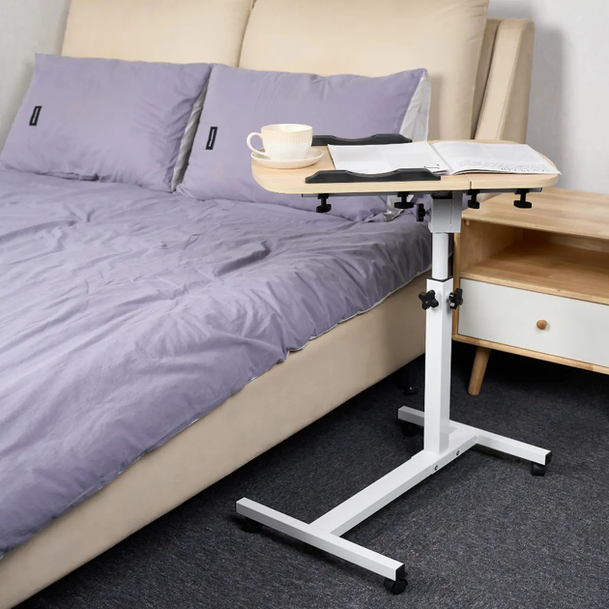 Столик мобильный ITECH TS-10 White/Wood