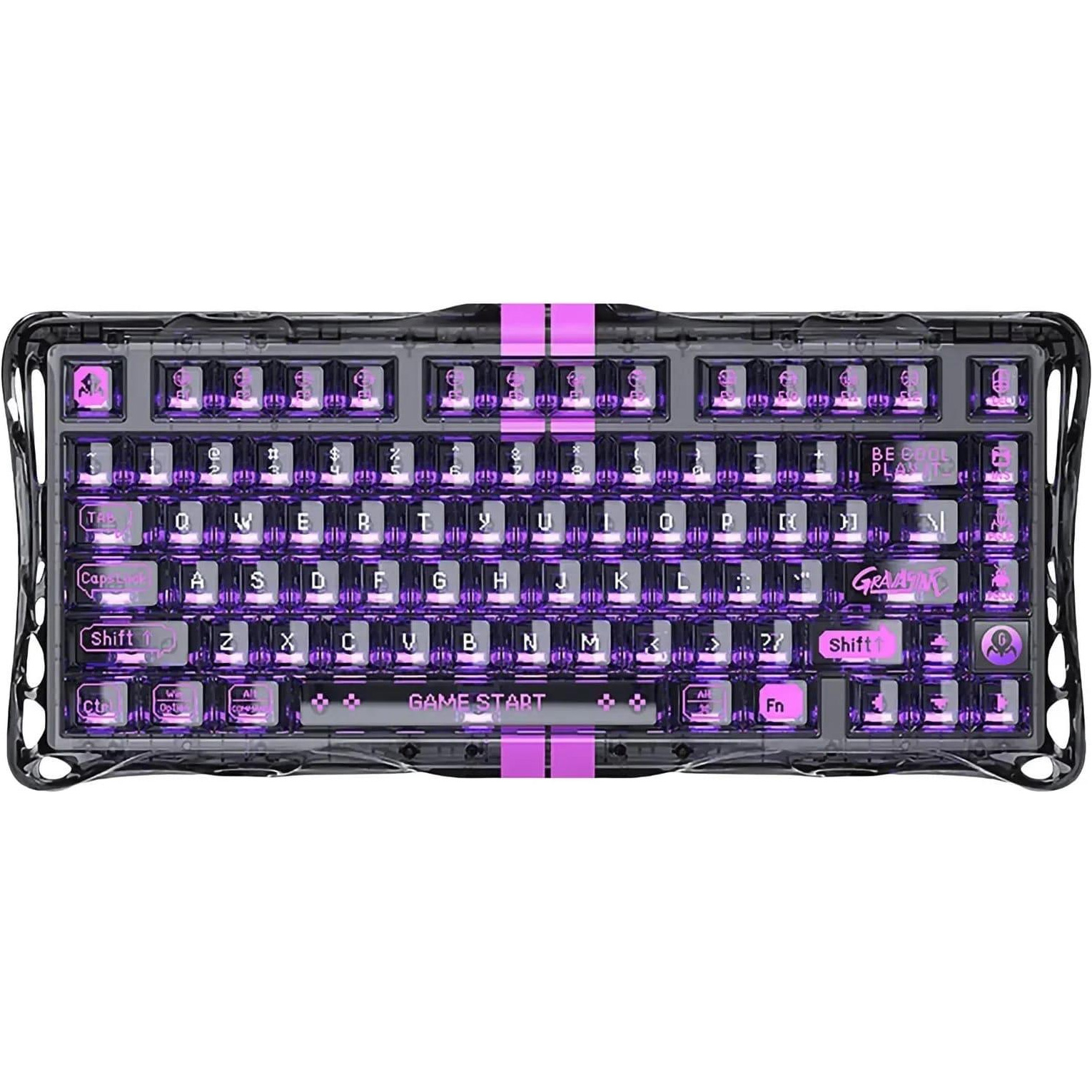 Клавиатура GRAVASTAR Mercury V75 Lite Custom Blackcore Switch Transparent Black