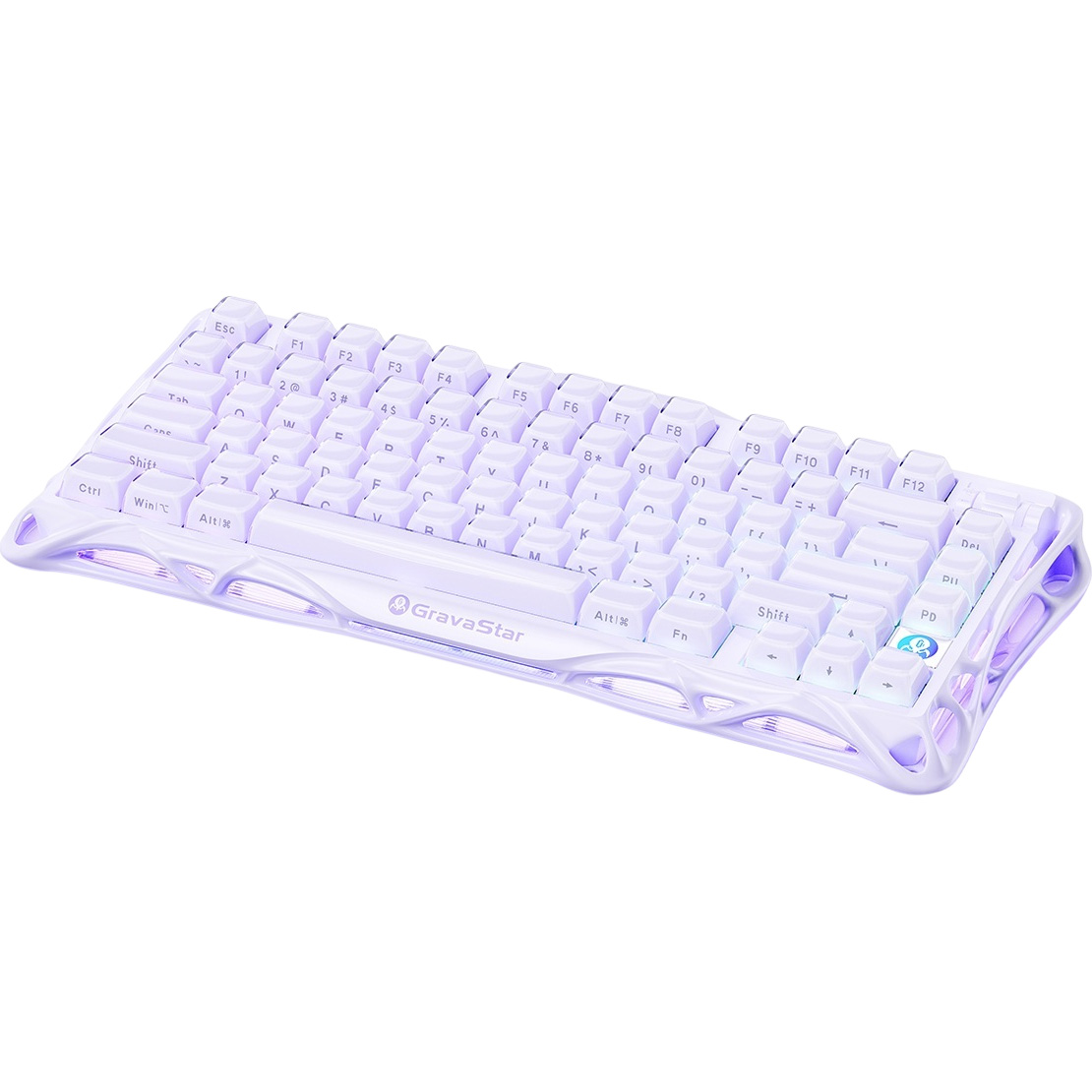 Клавиатура беспроводная GRAVASTAR Mercury K1 Lavender Purple
