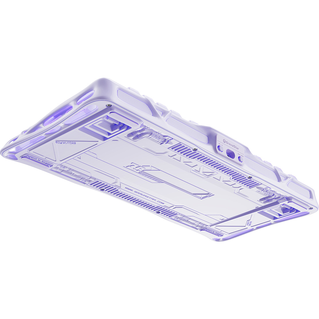 Клавиатура беспроводная GRAVASTAR Mercury K1 Lavender Purple