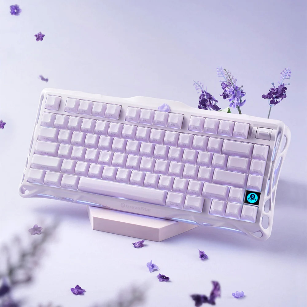 Клавиатура беспроводная GRAVASTAR Mercury K1 Lavender Purple
