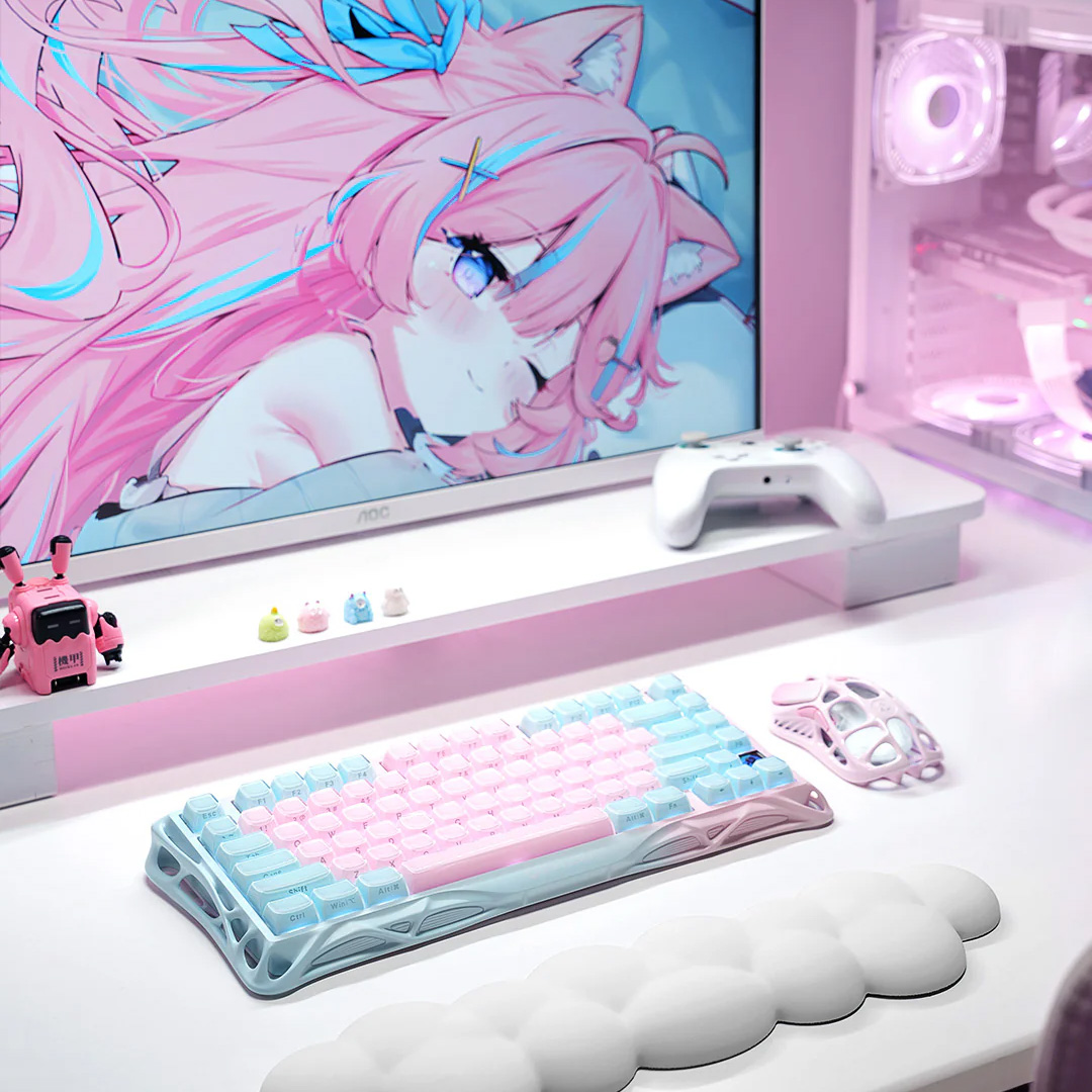 Клавиатура беспроводная GRAVASTAR Mercury K1 Lite Special Edition Lumen Rose