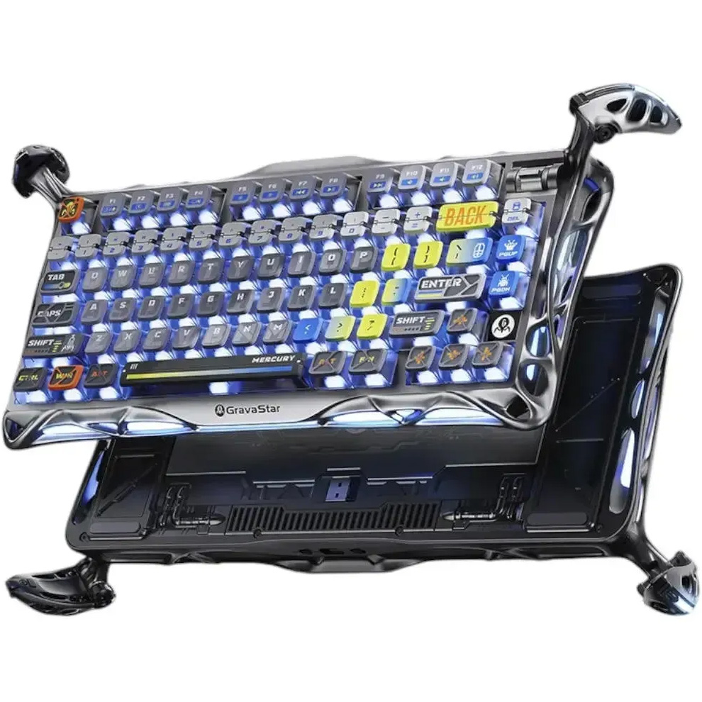 Клавиатура беспроводная GRAVASTAR Mercury K1 Pro Interstellar Silver