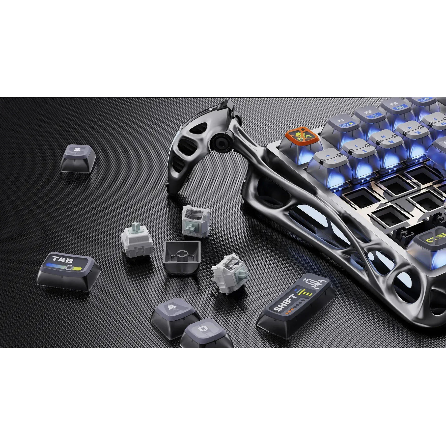 Клавиатура беспроводная GRAVASTAR Mercury K1 Pro Interstellar Silver