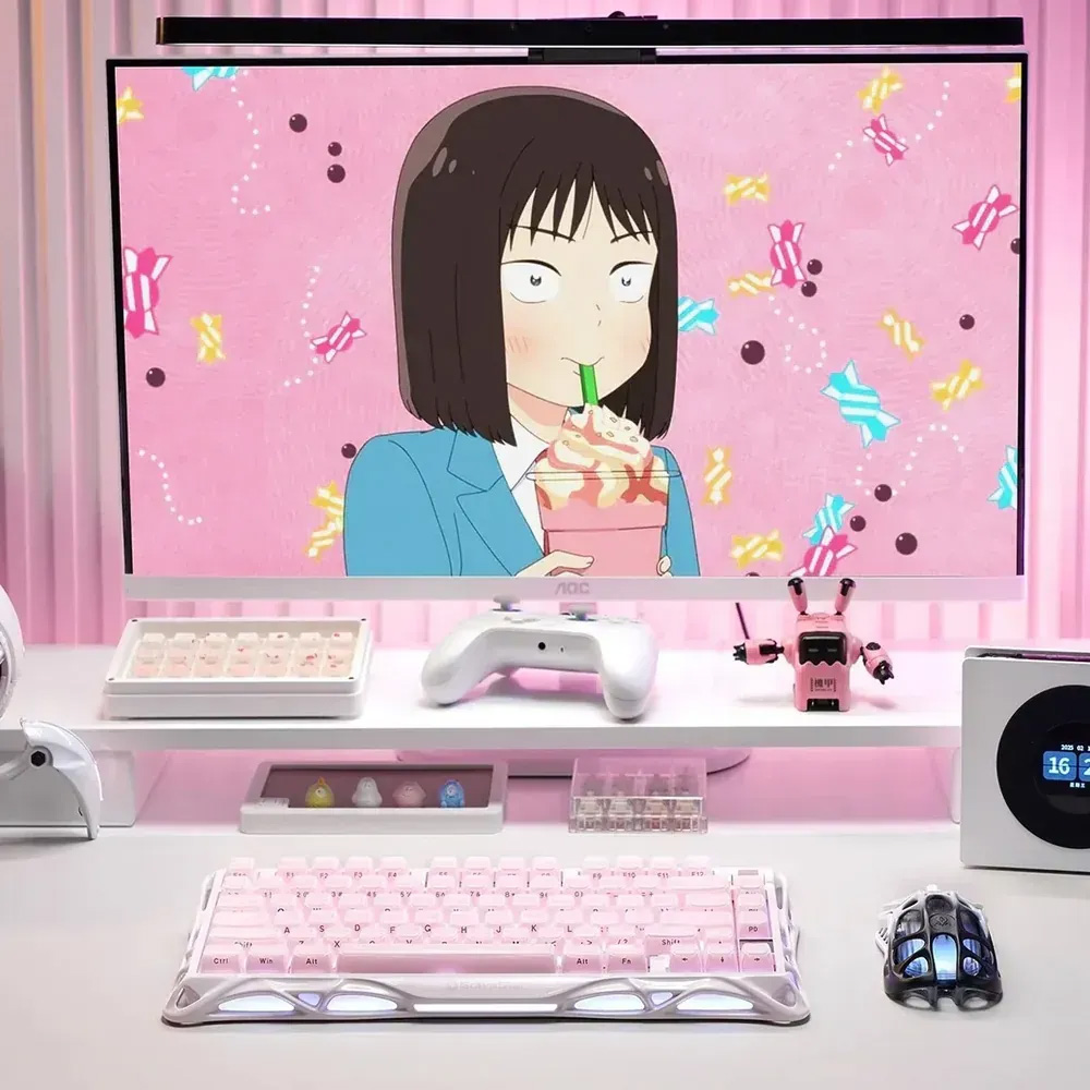 Клавиатура беспроводная GRAVASTAR Mercury K1 Special Edition Sakura Pink