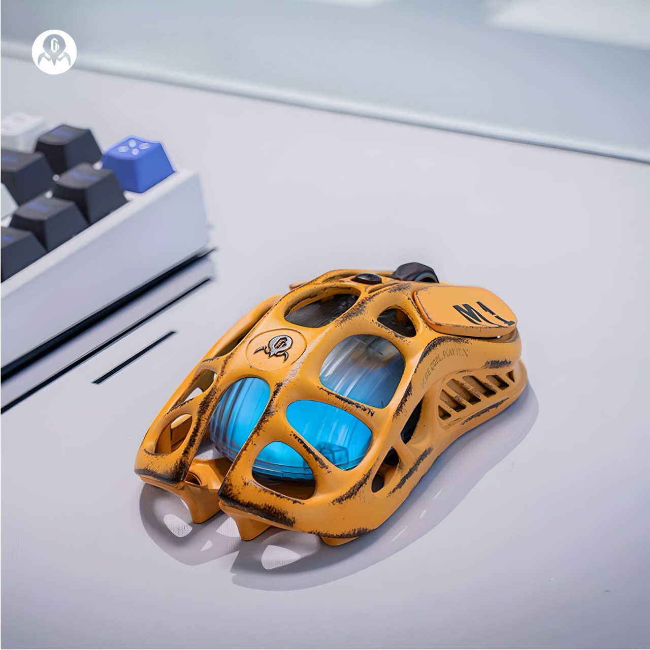 Мышь игровая GRAVASTAR Mercury M1 Pro Battle-Worn Yellow