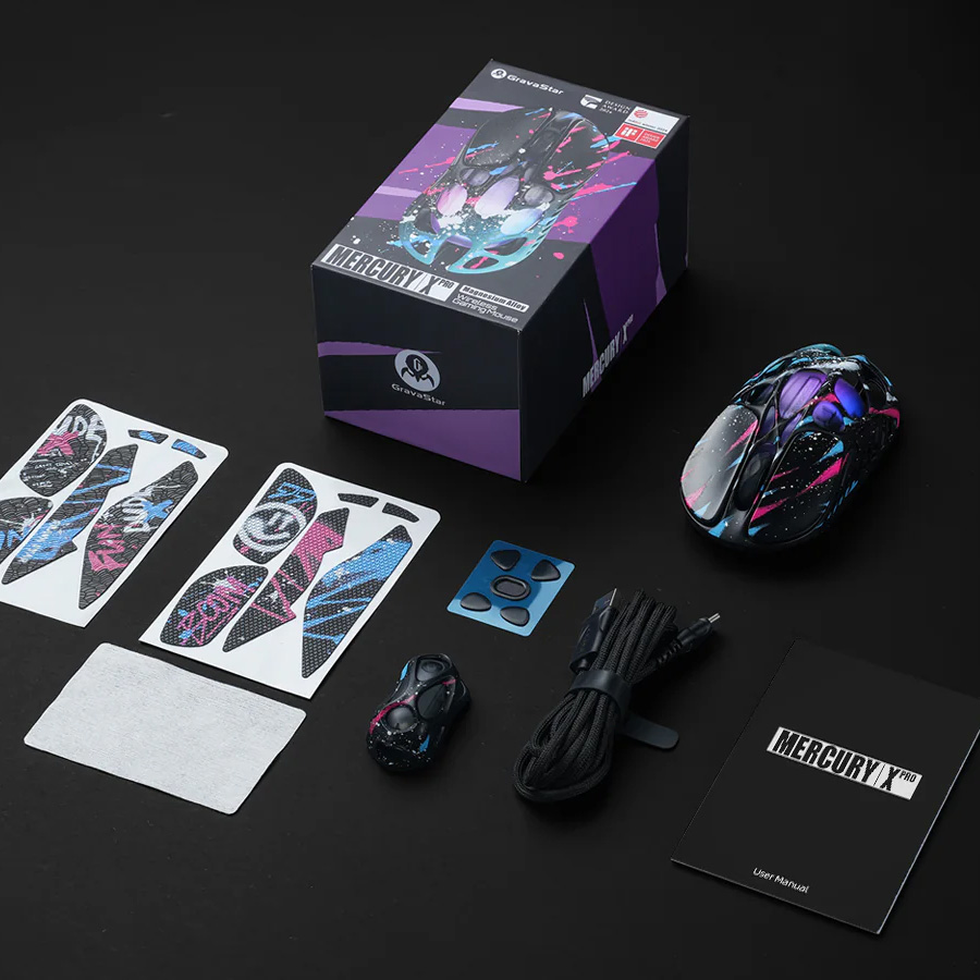 Мышь игровая GRAVASTAR Mercury X Pro Special Edition Neon Graffiti