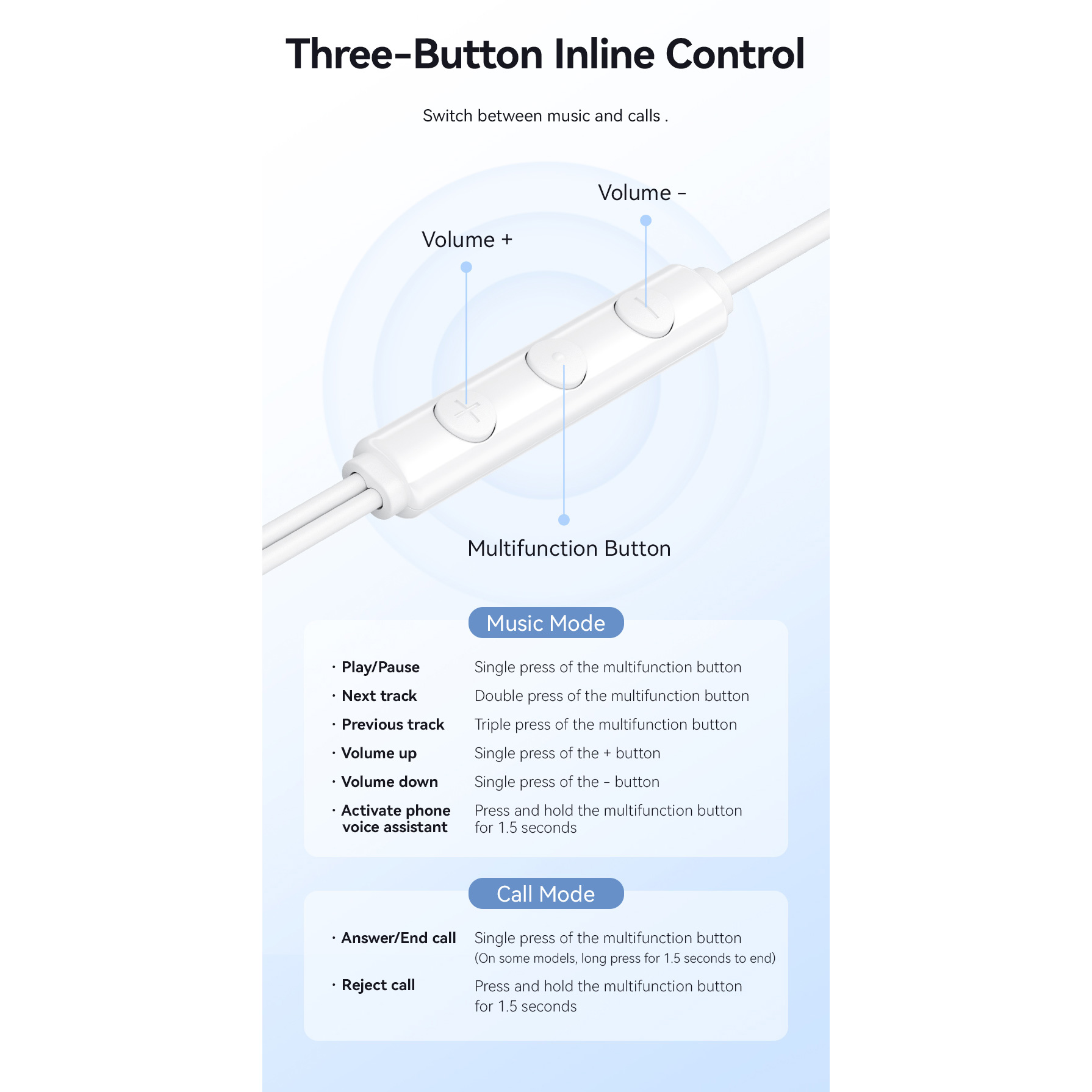 Наушники VENTION Echo Lite White