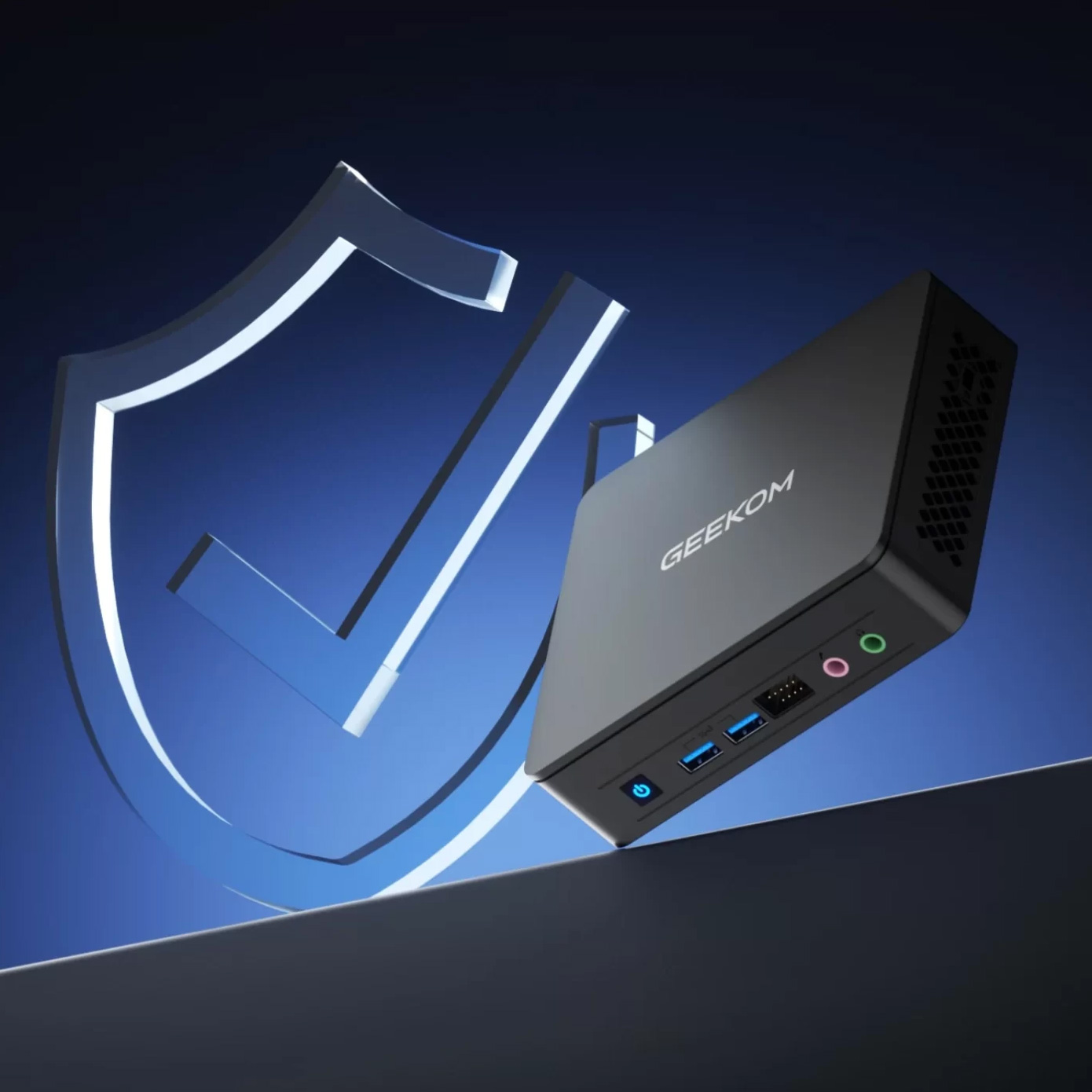Неттоп GEEKOM Mini Air12 Lite (N95/8GB/SSD 256GB/WF5/ВТ/W11P) (GMAIR12LITEN95 -8256-EU)