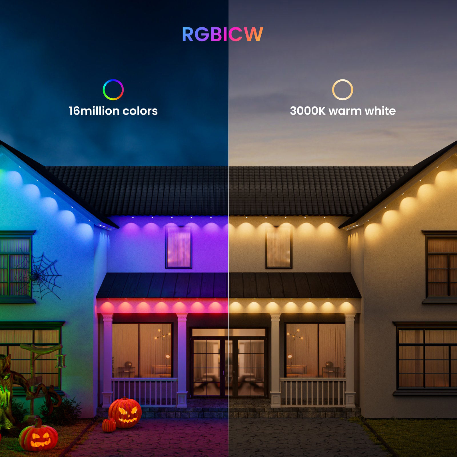 Розумна LED стрічка YEELIGHT Permanent Outdoor Lights RGBICW, White 15м (YLYDD-0044)