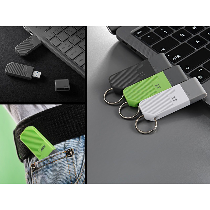 Флешка 64GB ACER UP300 USB 3.2 Green (BL.9BWWA.558)