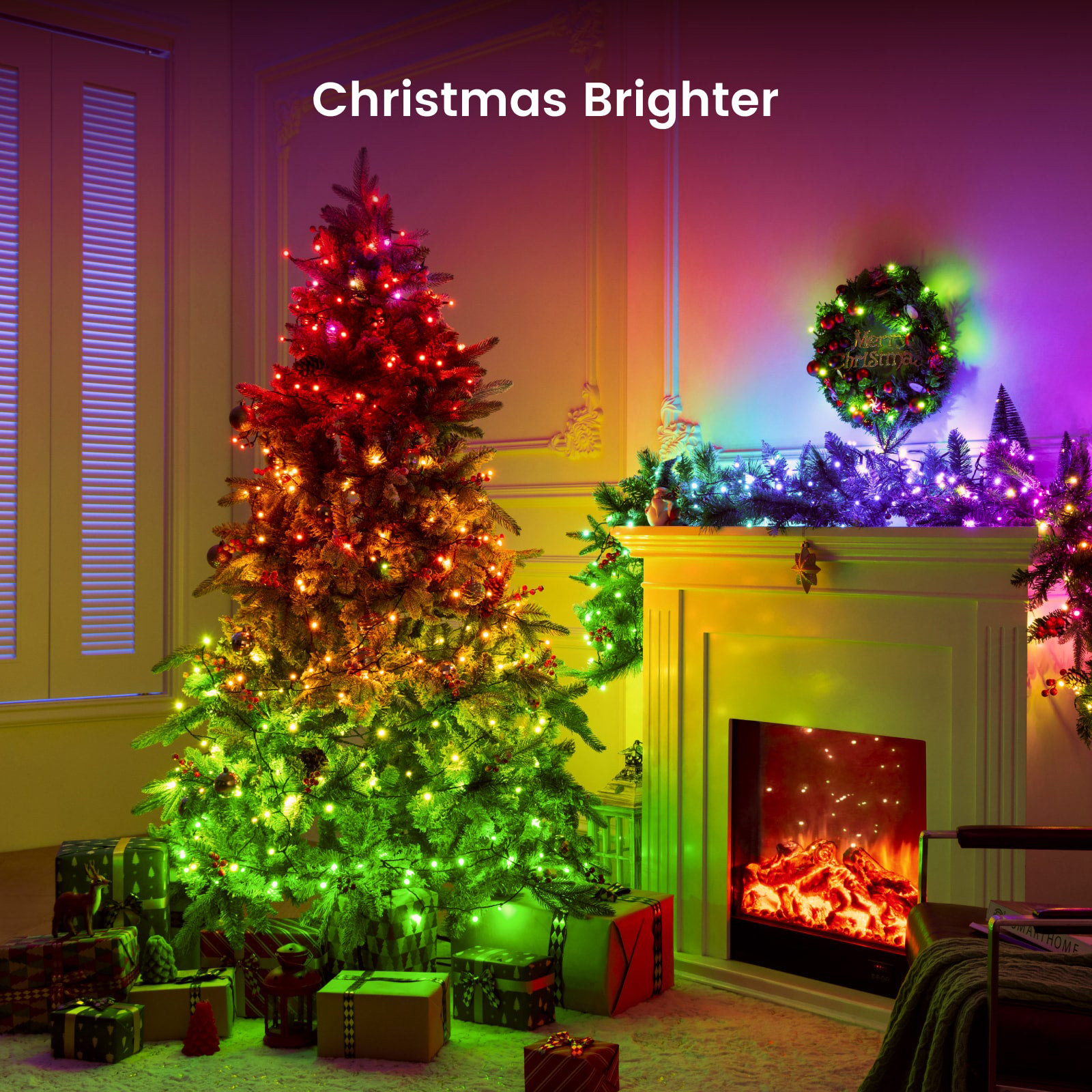 Smart LED гирлянда YEELIGHT Christmas String Light IP44 Black Wire