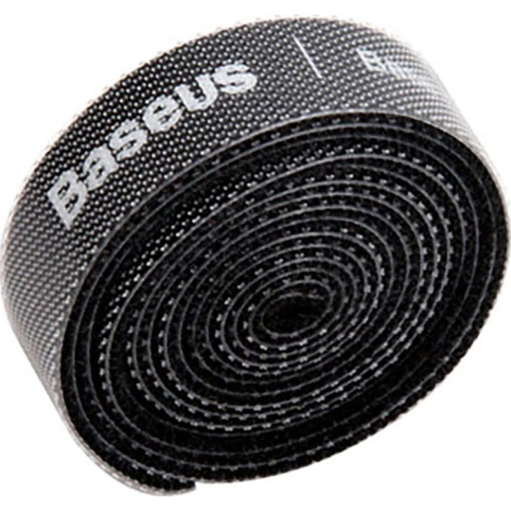 Органайзер для кабелей BASEUS Circle Velcro Strap Black (ACMGT-A01)