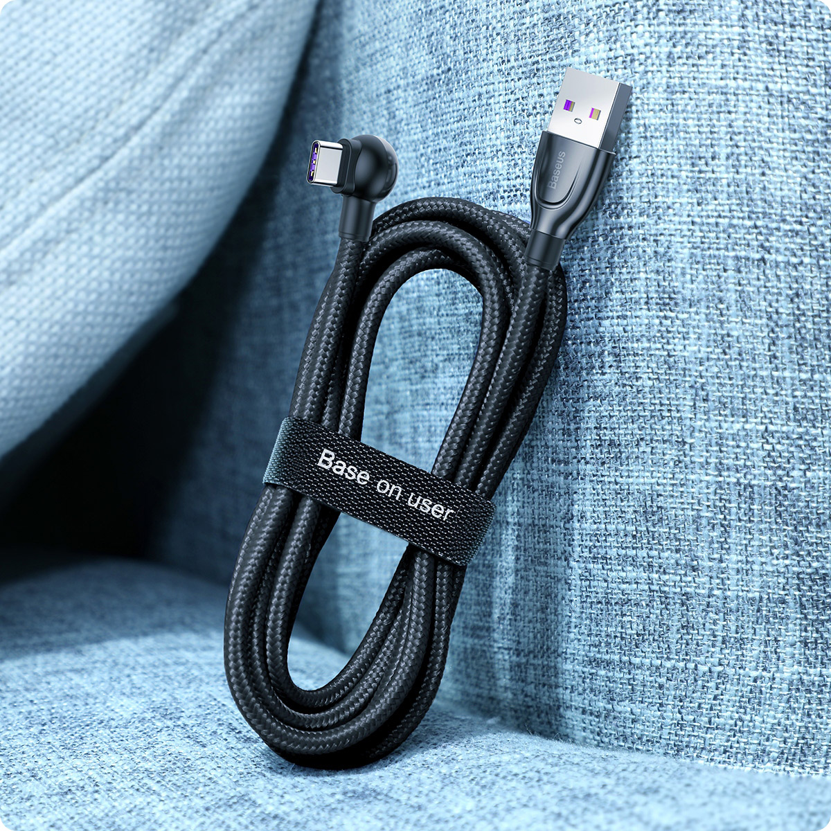 Органайзер для кабелей BASEUS Circle Velcro Strap Black (ACMGT-A01)