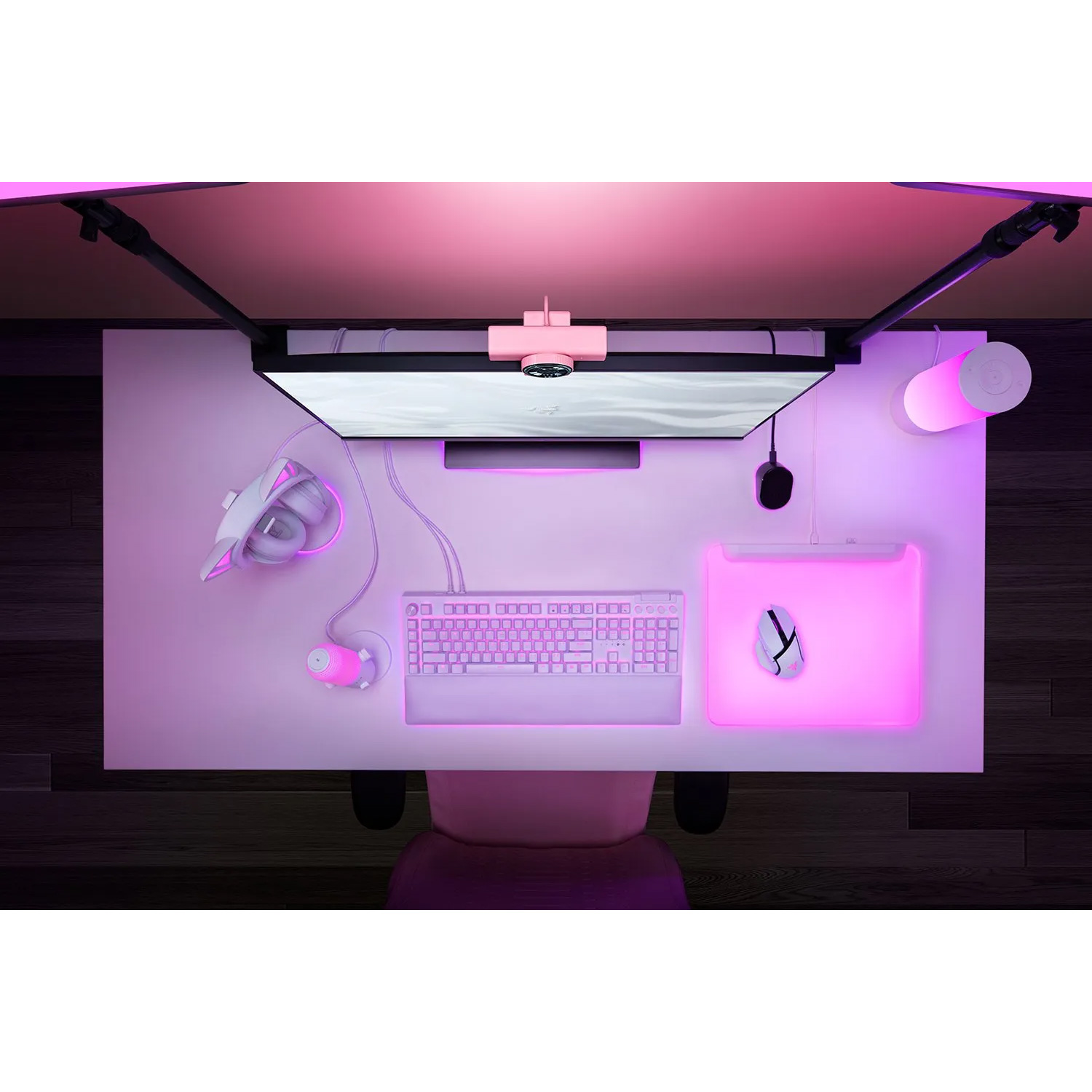 Веб-камера для стримінгу RAZER Kiyo V2 Quartz (RZ19-05380200-R3M1)