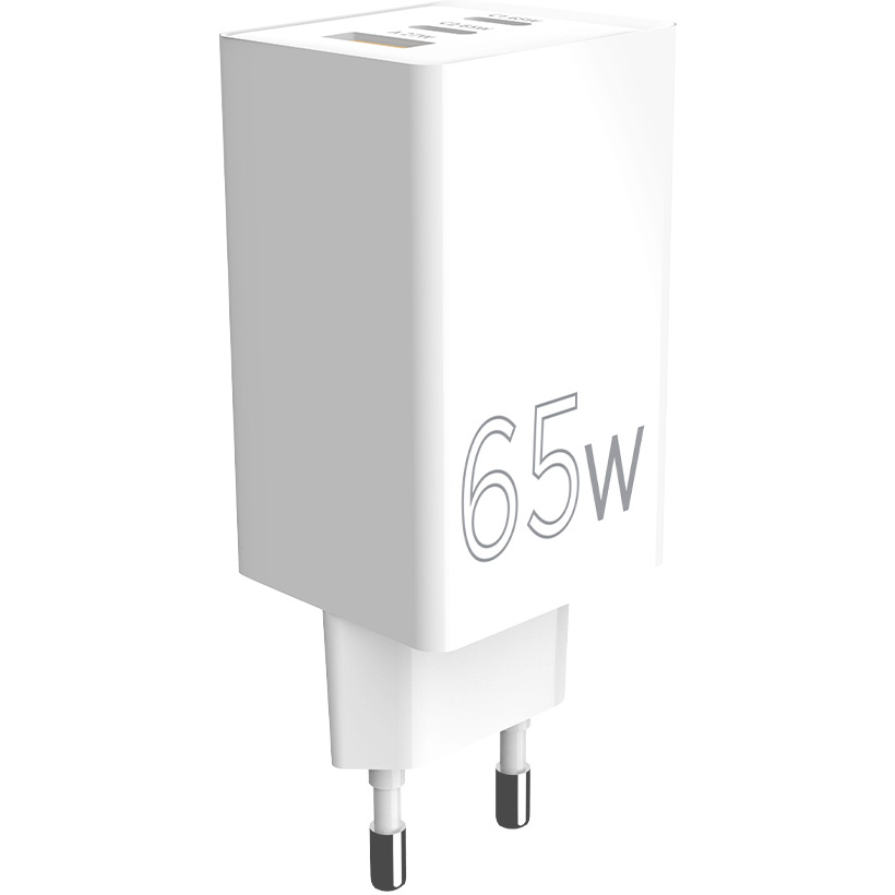 Зарядний пристрій SIGMA MOBILE X-power PS65-01 2xUSB-C, 1xUSB-A GaN Charger 65W White