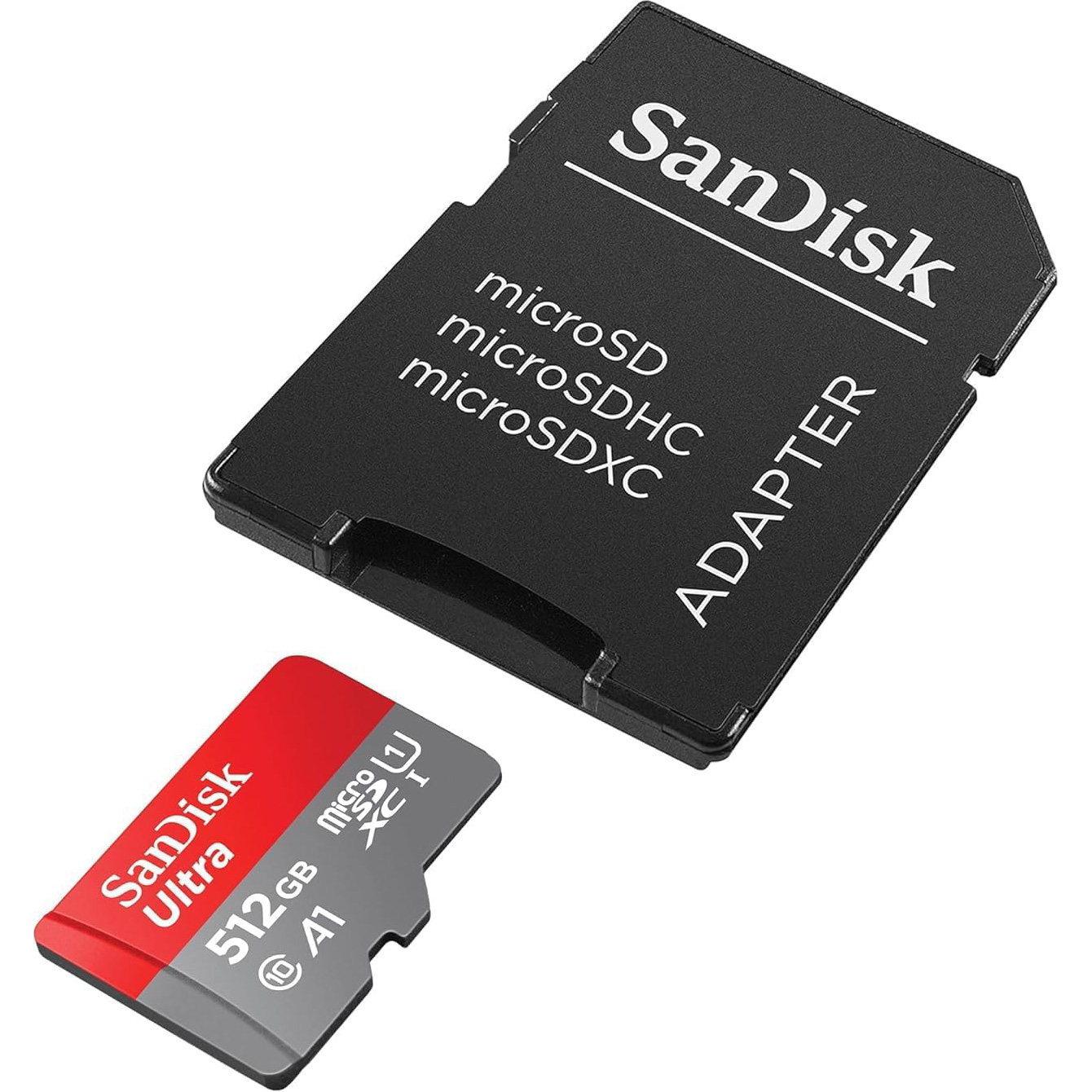 Карта пам'яті SANDISK microSDXC Ultra 512GB UHS-I A1 Class 10 + SD-adapter (SDSQUJQ-512G-GZ6MA)
