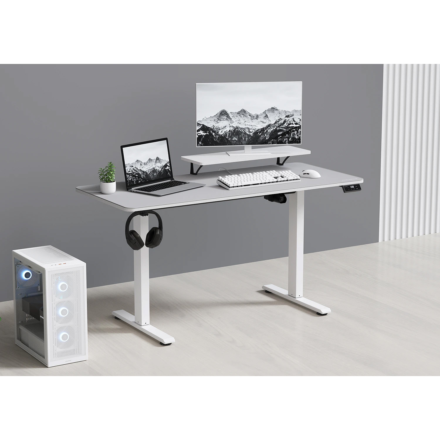 Компьютерный стол с электрорегулировкой высоты COUGAR E-Star 120 White